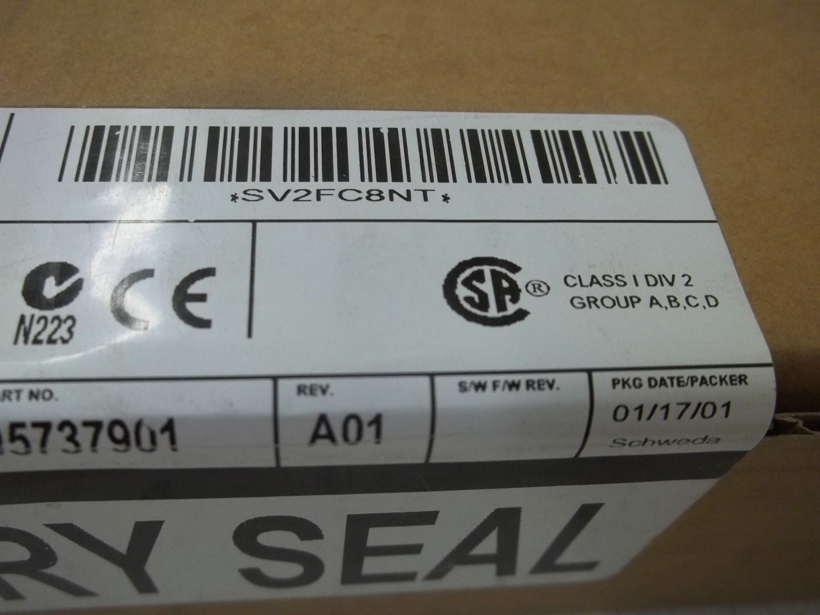 ALLEN BRADLEY DEVICENET 1792D-8BVT0D SER. B MODULE DATE: 2001 *FACTORY SEALED*