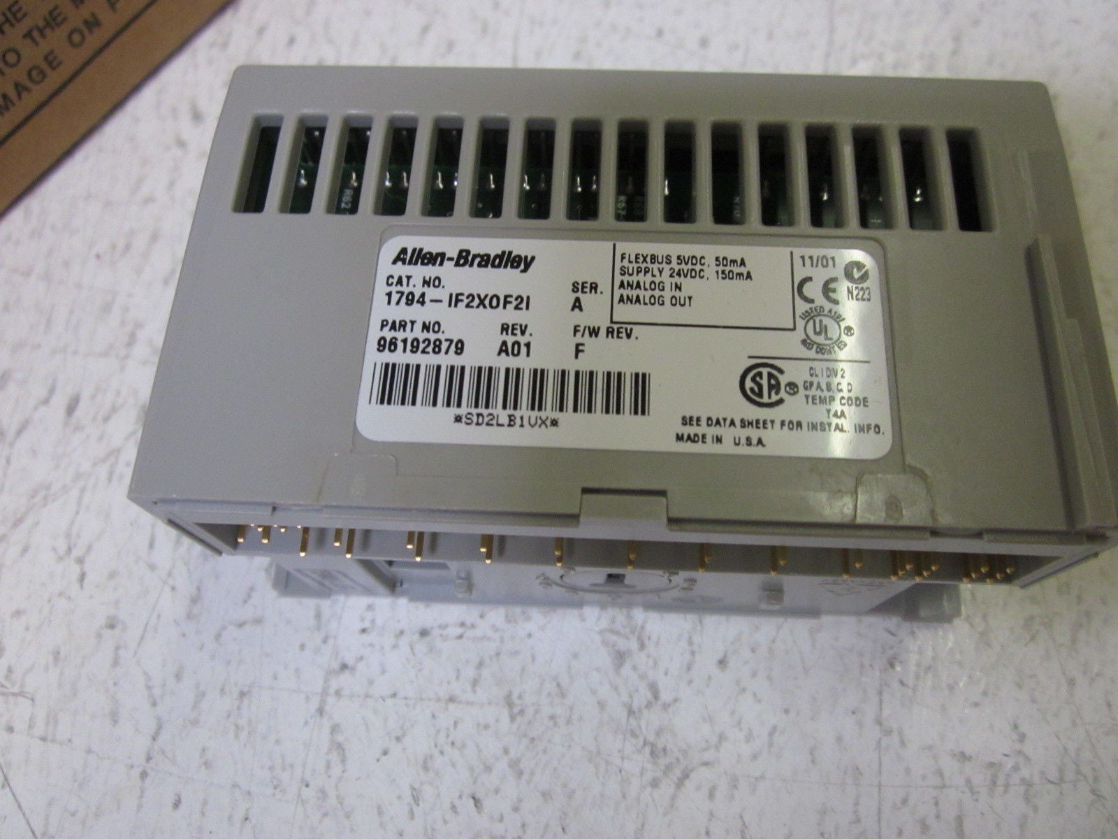 ALLEN BRADLEY FLEX I/O 1794-1F2X0F21 SER. A COMBINATION MODULE *NEW IN BOX*