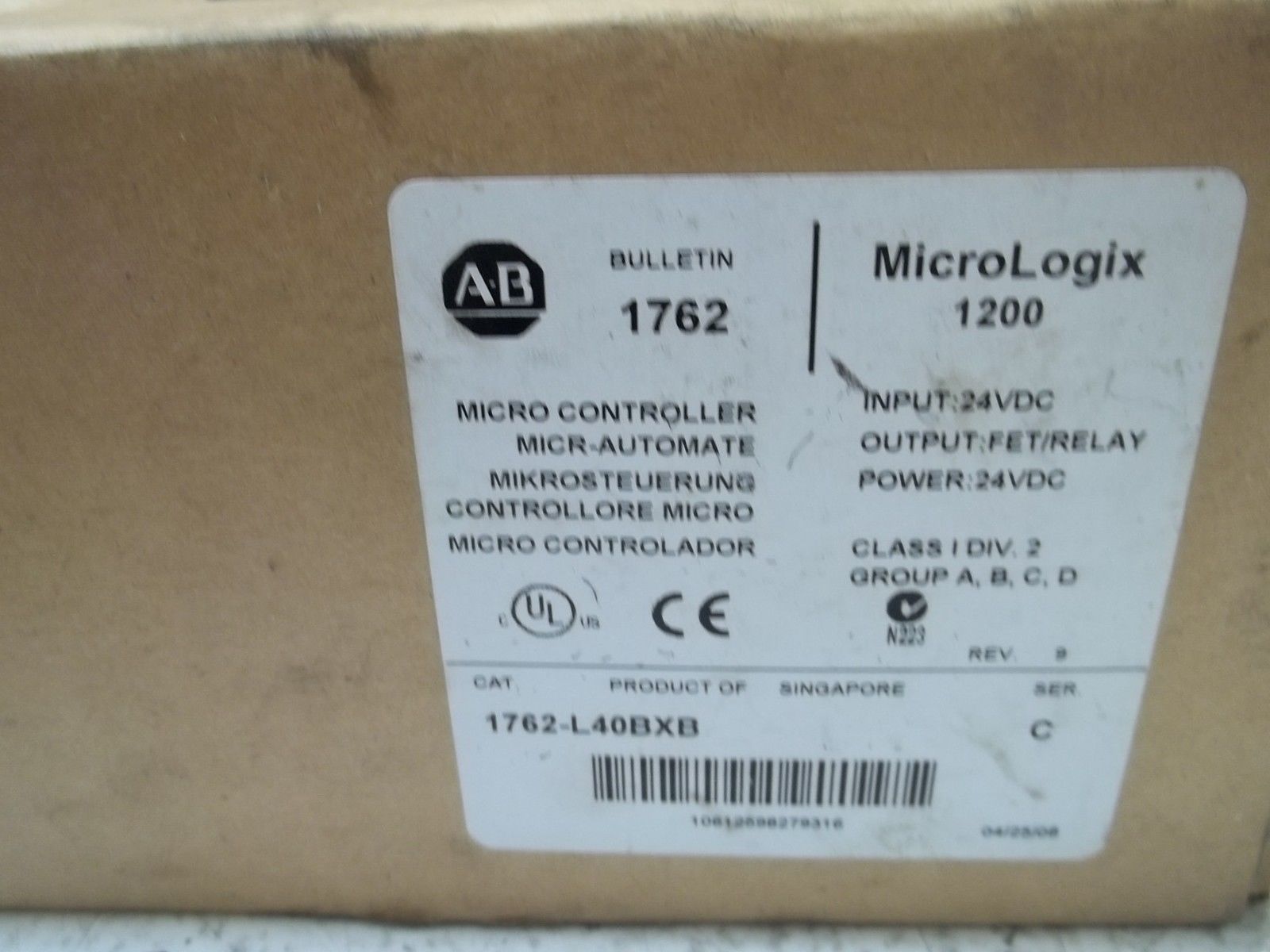 ALLEN BRADLEY 1796-L40BXB SER.C *NEW IN BOX*