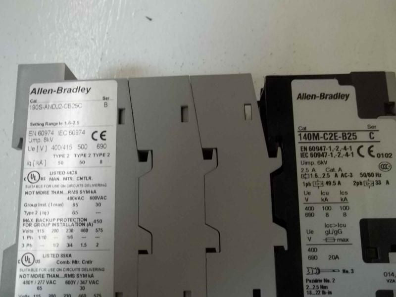 ALLEN BRADLEY 190S-ANDJ2-CB25C SER.B *NEW NO BOX*
