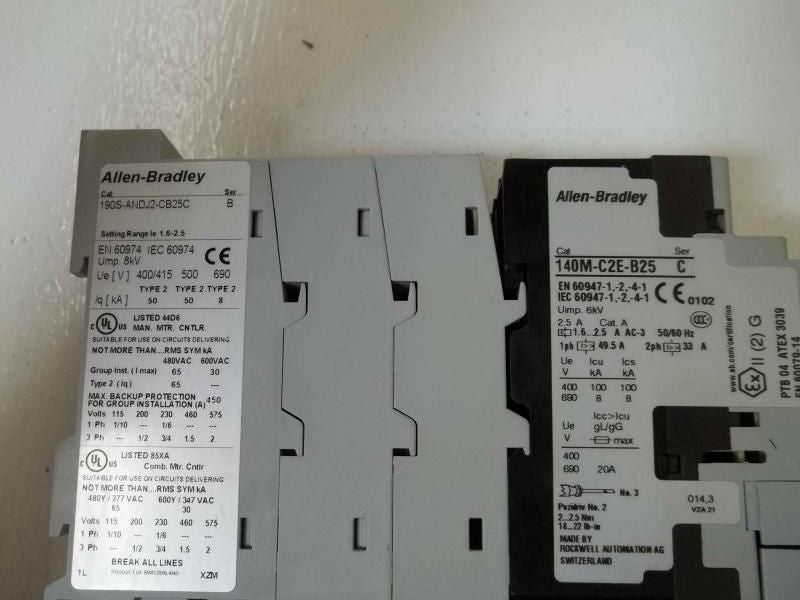 ALLEN BRADLEY 190S-ANDJ2-CB25C SER.B *NEW NO BOX*