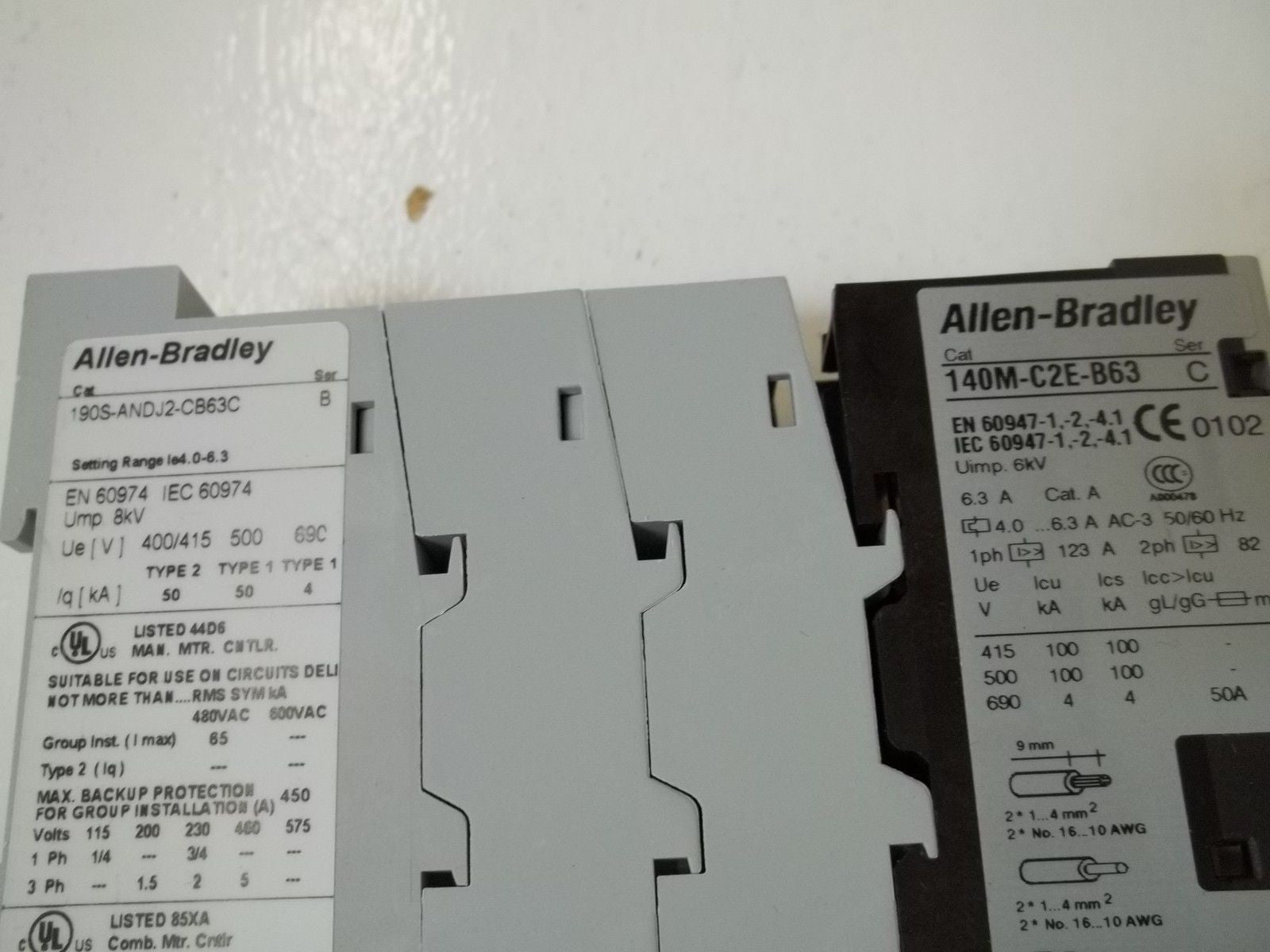ALLEN BRADLEY 190S-ANDJ2-CB63C SER.B *NEW NO BOX*