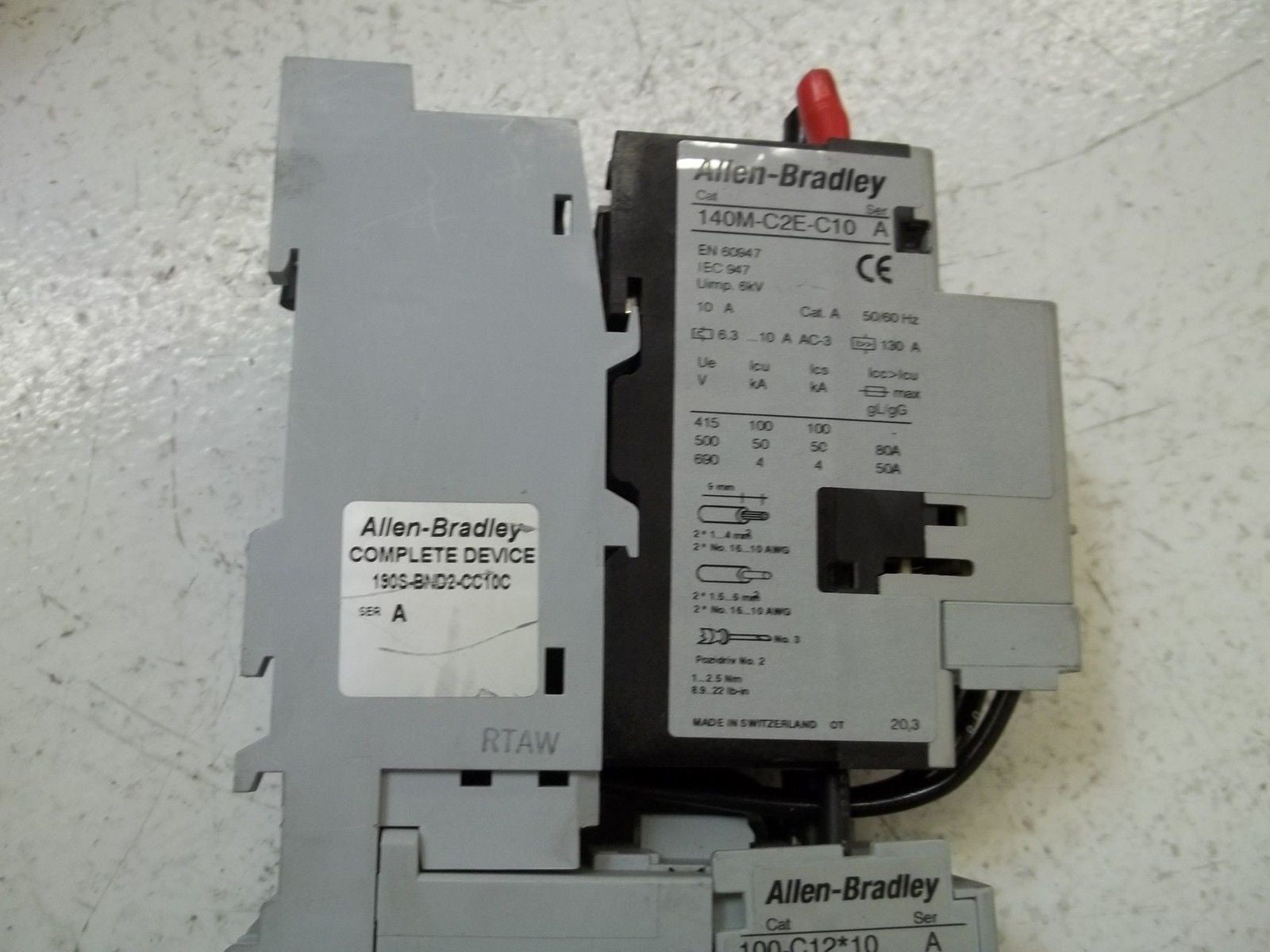 ALLEN BRADLEY 190S-BND2-CC-10C SER.A *USED*