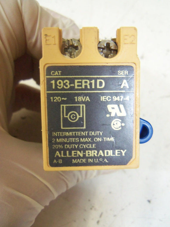 ALLEN BRADLEY 193-ER1D SERIES A *NEW NO BOX*