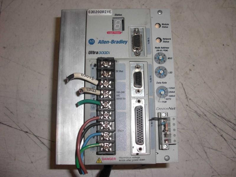 ALLEN BRADLEY ULTRA 3000i 2098-DSD-020X-DN SER. C F/W 1.52 SERVO DRIVE *USED*