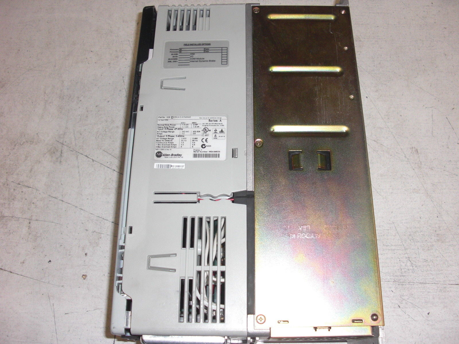 ALLEN BRADLEY 20B-D3P4A0AYNANA0 SERIES B  *USED*
