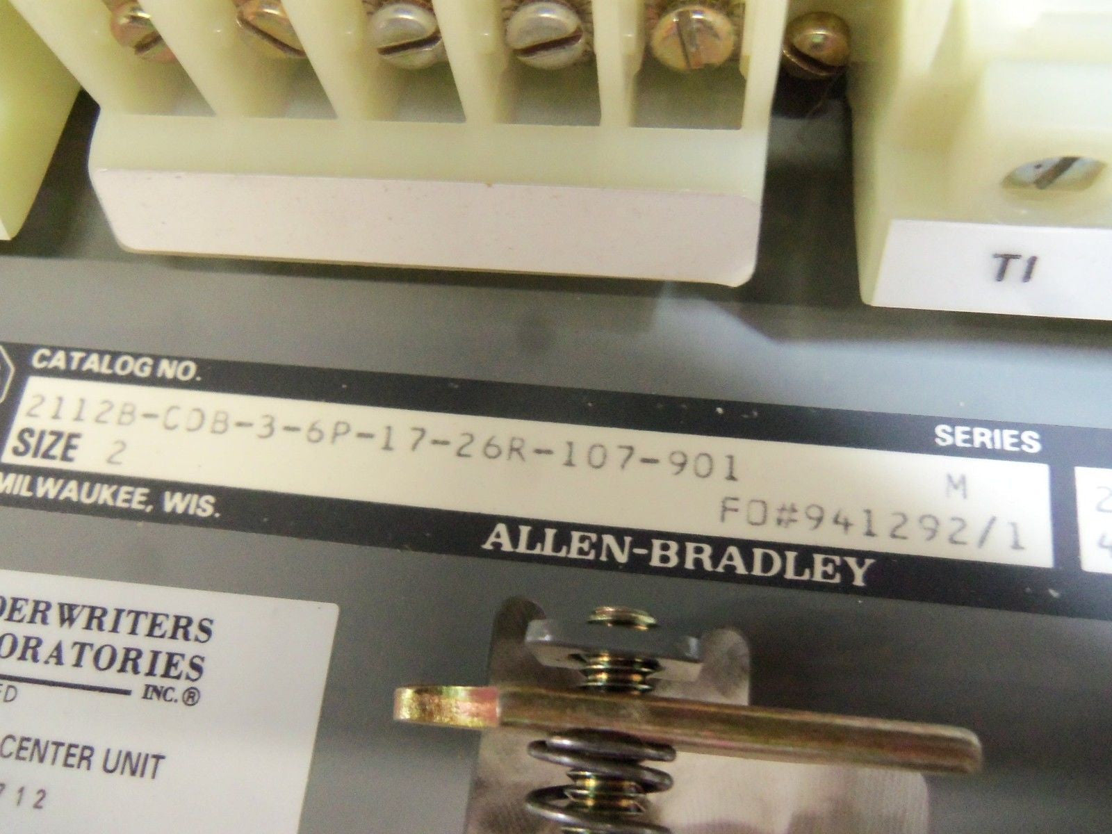 ALLEN BRADLEY 2112B-CDB-3-6P-17-26-107-901 SER. M MOTOR CONTROL *NEW NO BOX*