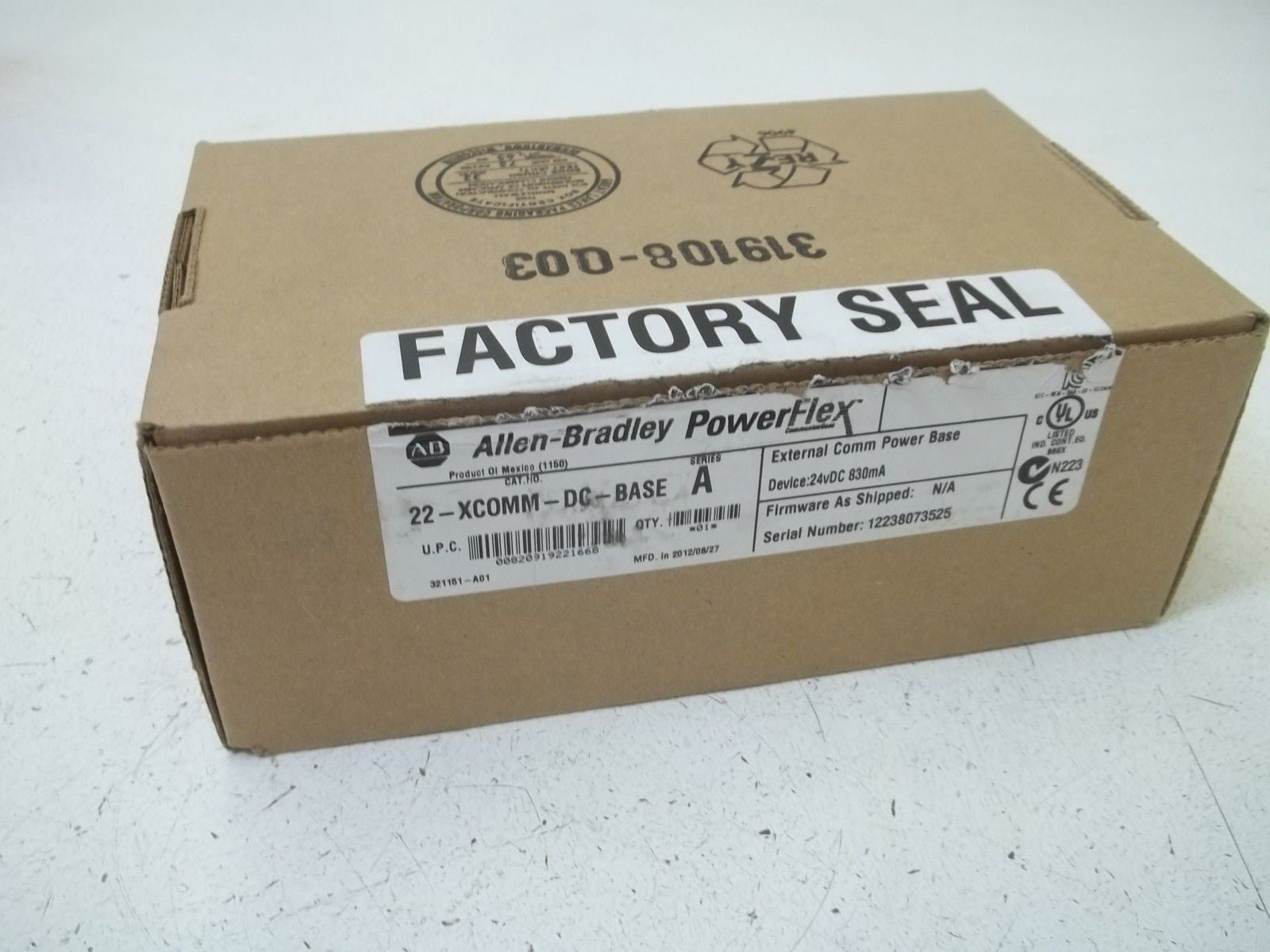 ALLEN BRADLEY 22-XCOMM-DC-BASE SER.A POWERFLEX COMPONENT *NEW IN BOX*