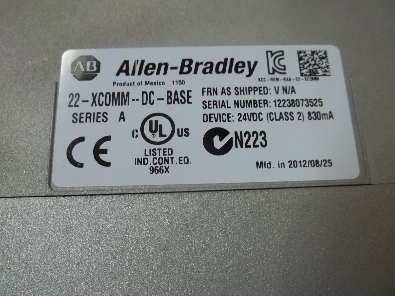 ALLEN BRADLEY 22-XCOMM-DC-BASE SER.A POWERFLEX COMPONENT *NEW IN BOX*