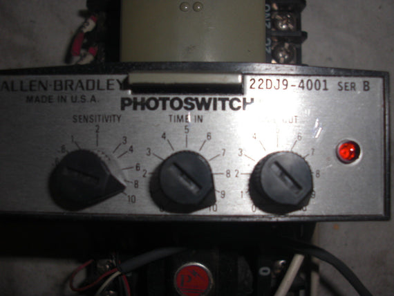 ALLEN BRADLEY 22DJ9-4001 SER. B PHOTOSWITCH TIME DELAY CONTROL MODULE *USED*