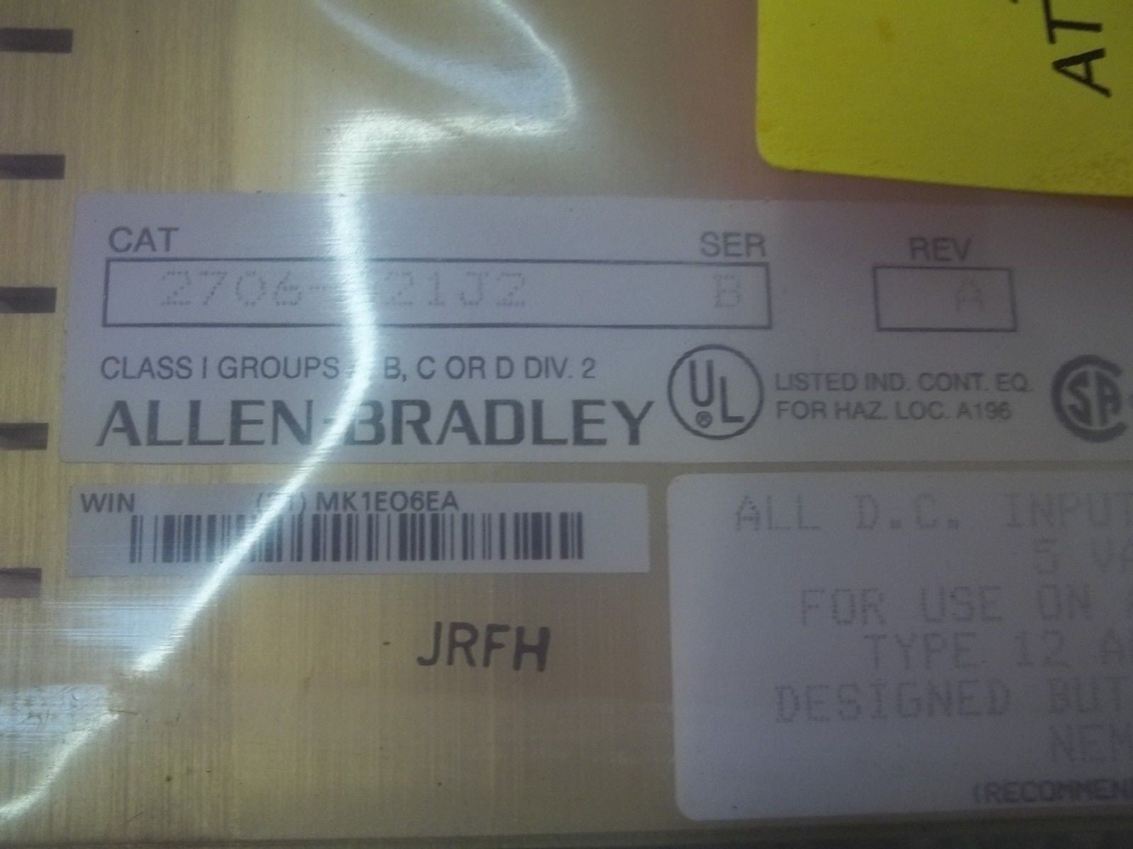 ALLEN BRADLEY 2706-D21J2 SER.B MESSAGE DISPLAY *NEW IN BOX*