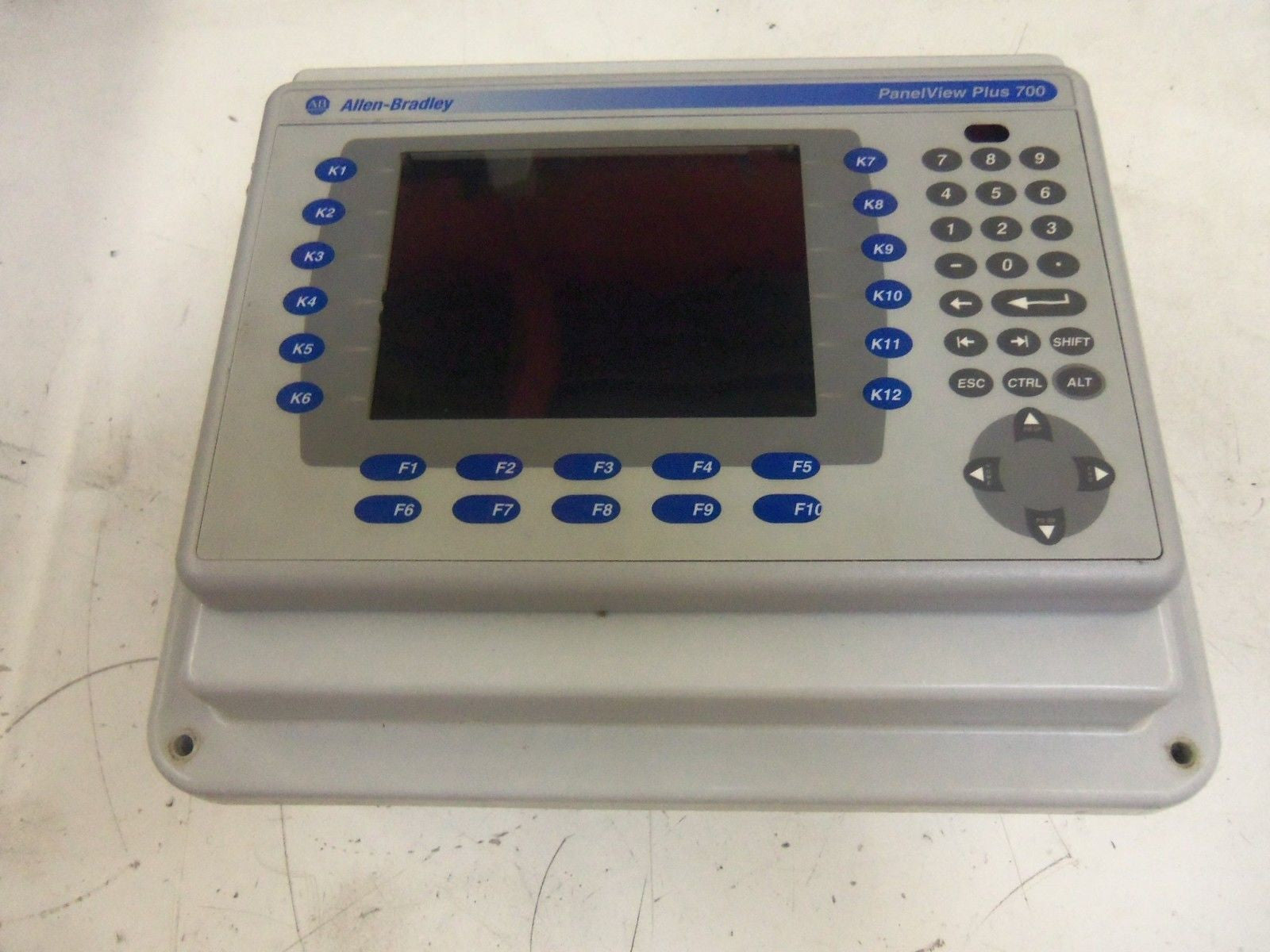 ALLEN BRADLEY 2711P-B7C4D1 SER. A PANELVIEW ASSEMBLED  w/ ENCLOSURE *USED*