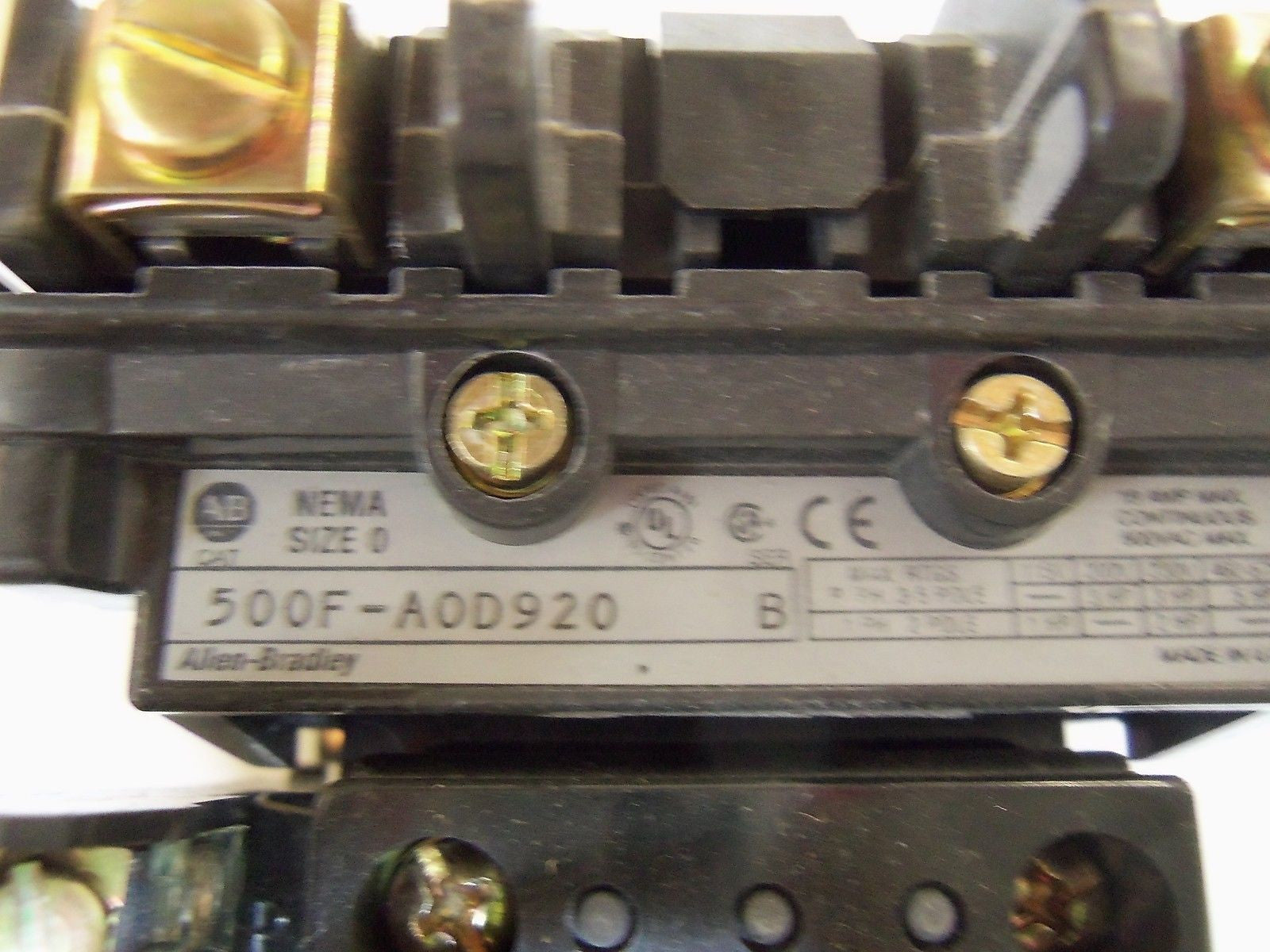 ALLEN BRADLEY 500F-AOD920 *NEW IN BOX*