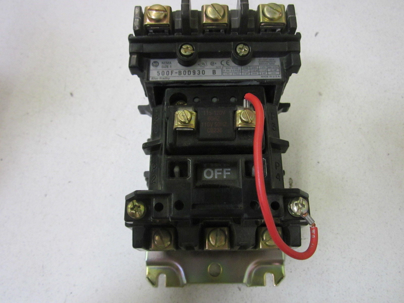 ALLEN BRADLEY NEMA SIZE 1 500F-BOD930 SER. B  * NEW *