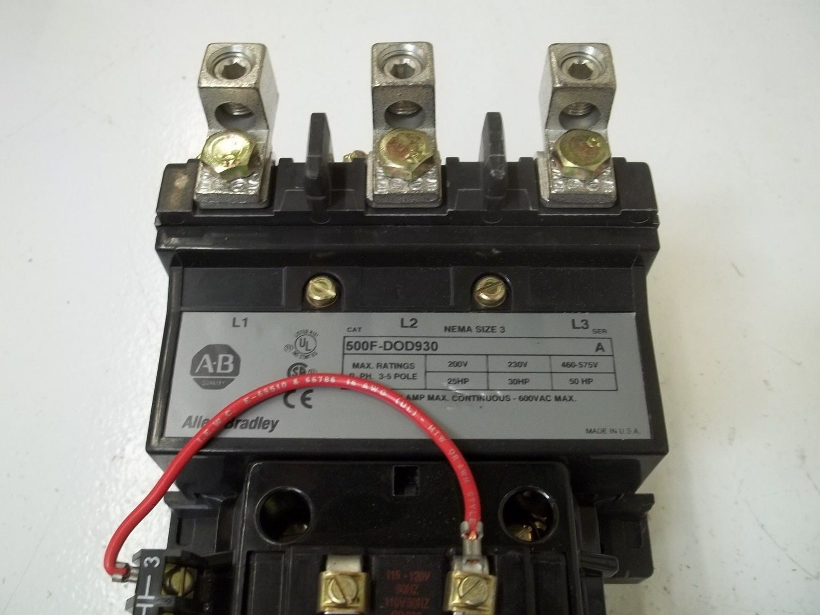 ALLEN BRADLEY 500F-DOD930 SER.A 115-120V *NEW NO BOX*