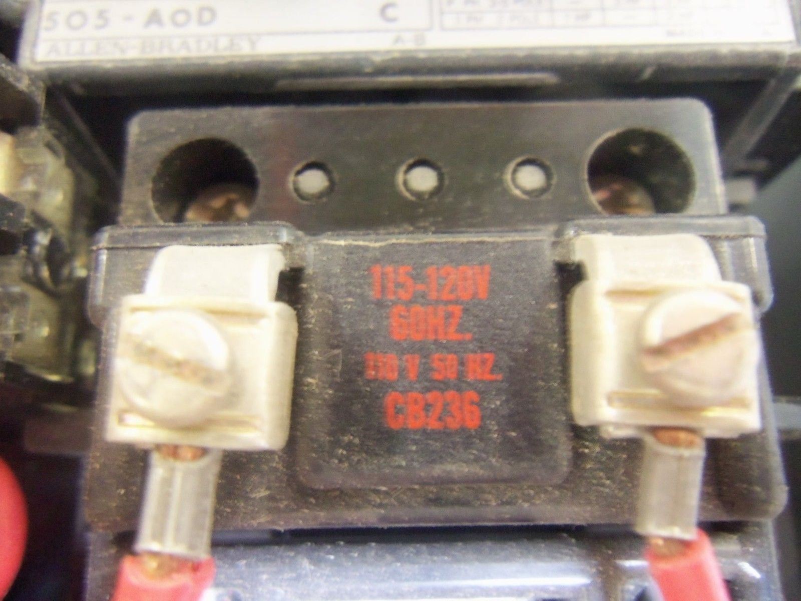 ALLEN BRADLEY SIZE 0 505-AOD SER. C REVERSING STARTER w/ ENCLOSURE *USED*