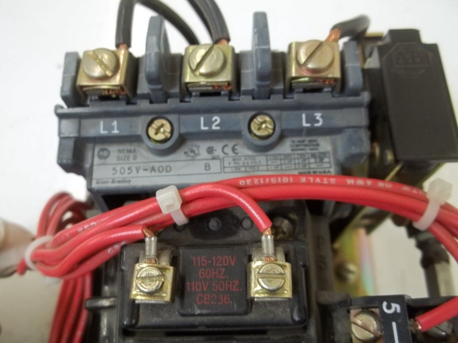 ALLEN BRADLEY 505V-A0D SER.B 115-120V *USED*