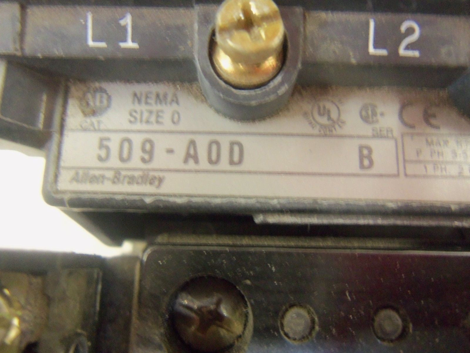ALLEN BRADLEY 509-AOD SER. B MOTOR STARTER 110/115-120V *NEW NO BOX*
