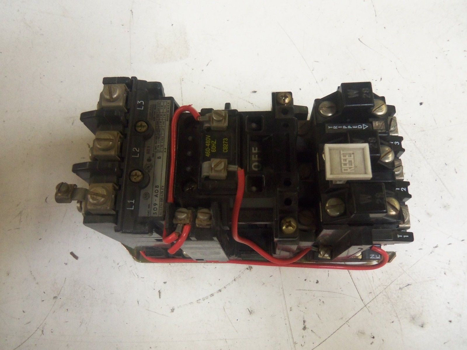 ALLEN BRADLEY SIZE 0 509-AOB SER. B MOTOR STARTER 460-480V *NEW NO BOX*