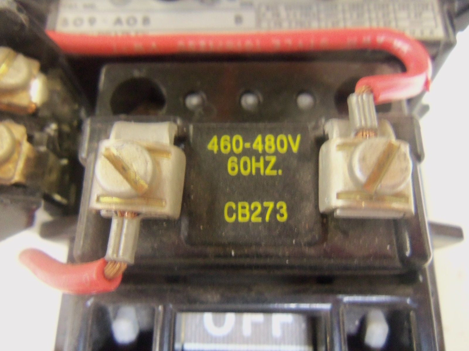 ALLEN BRADLEY SIZE 0 509-AOB SER. B MOTOR STARTER 460-480V *NEW NO BOX*