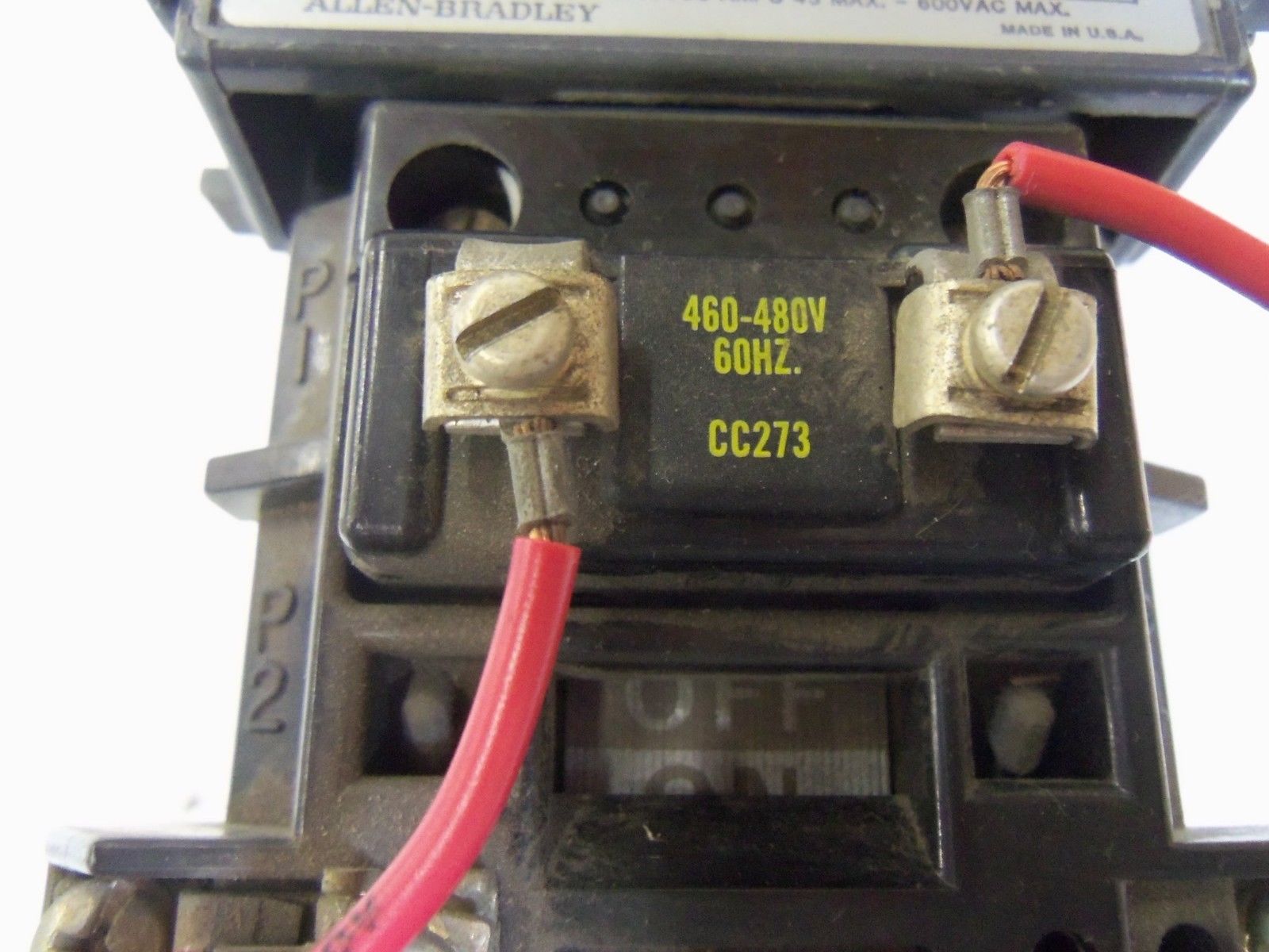 ALLEN BRADLEY SIZE 2 509-COB SER. A STARTER 460-480V *USED*