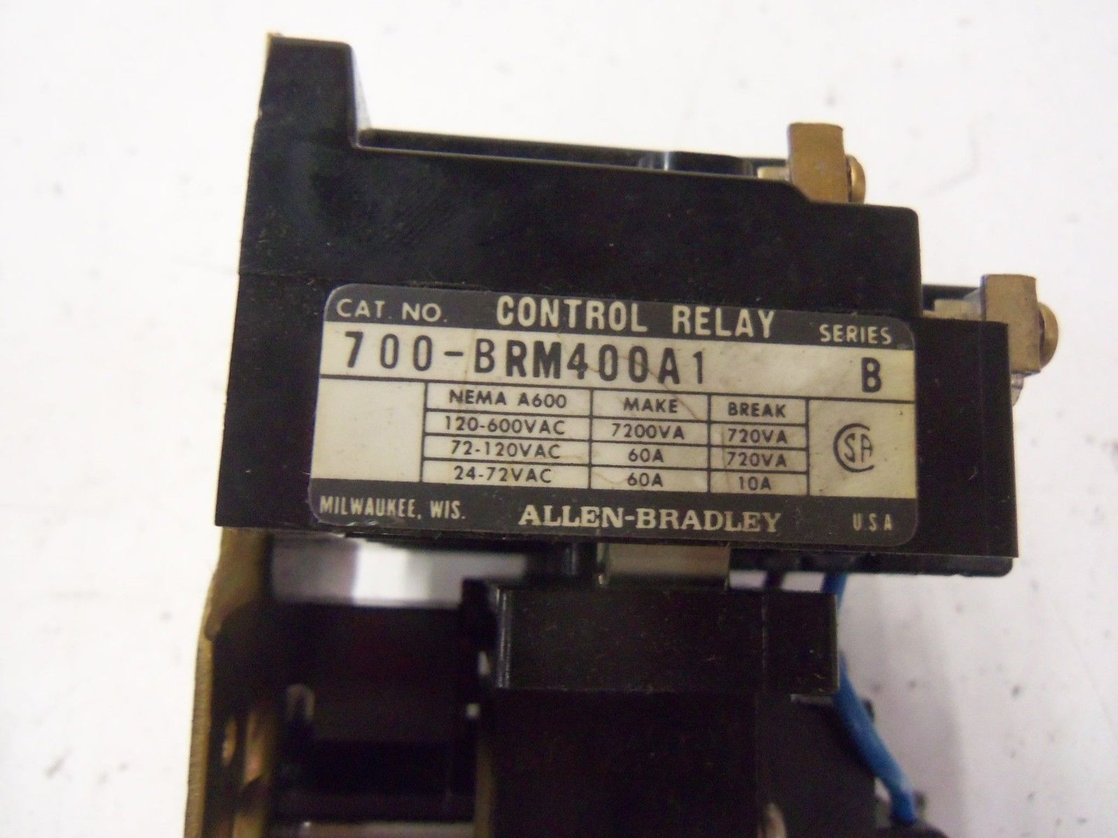 ALLEN BRADLEY 700-BRM400A1 SERIES B *NEW NO BOX*