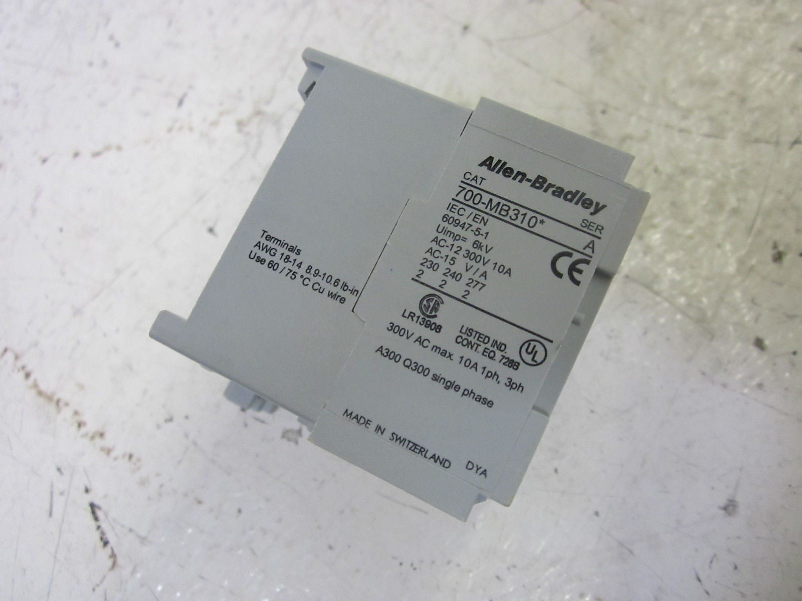 ALLEN BRADLEY 700-MB310* SER.A CONTACTOR RELAY *NEW NO BOX*