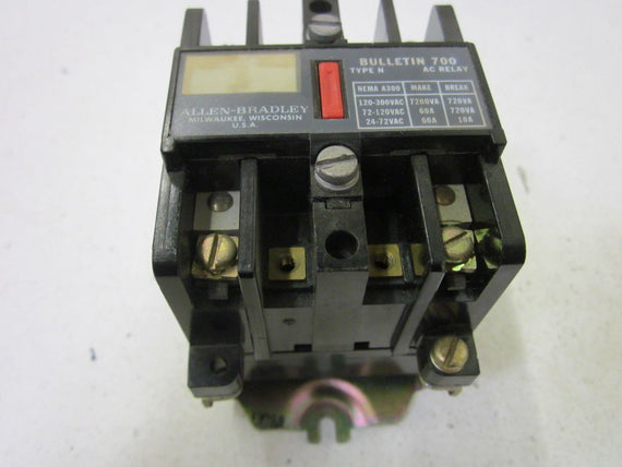 ALLEN BRADLEY  700-N800A24 SER. C CONTROL RELAY (AS PICTURED) *USED*