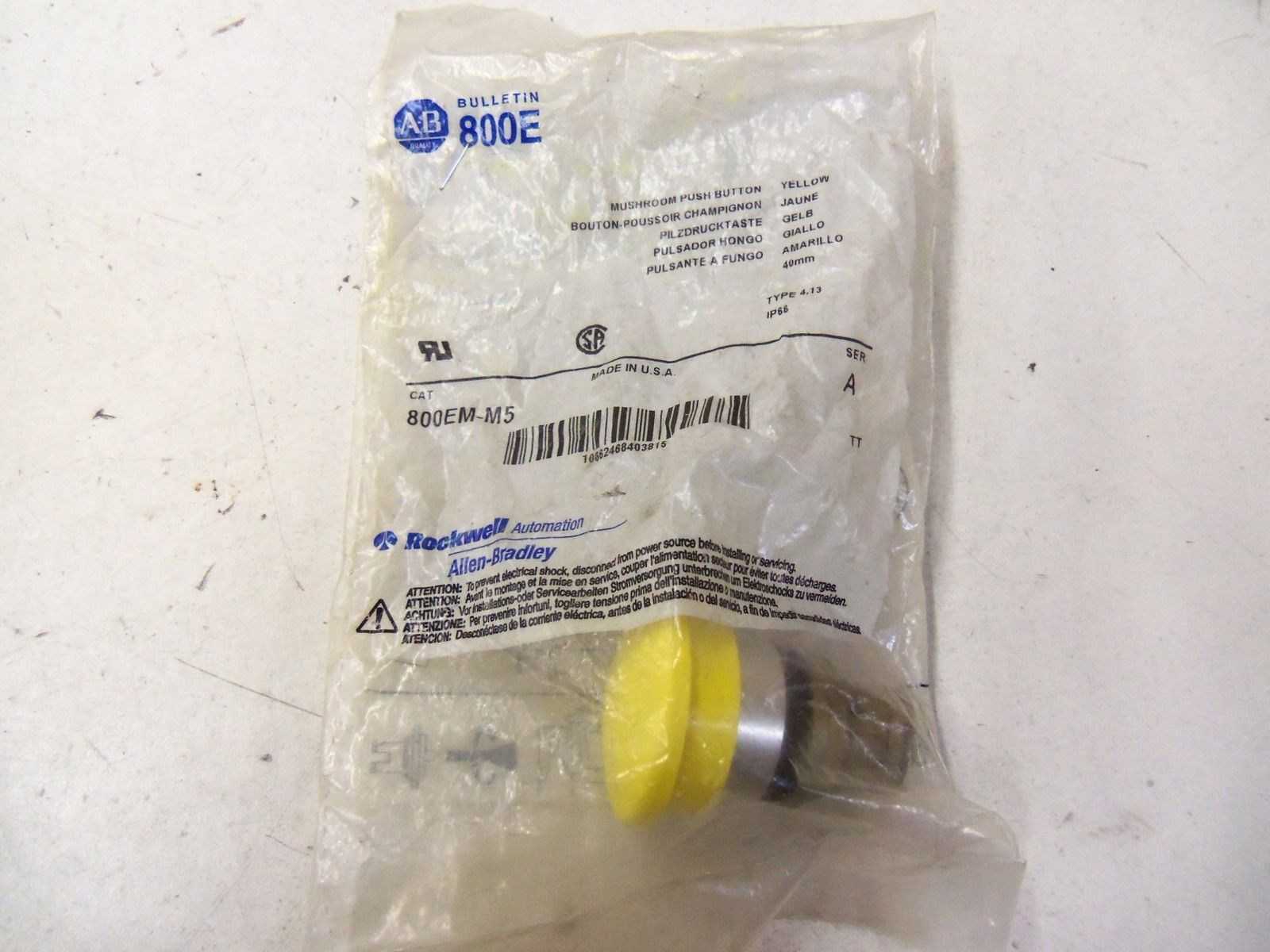 ALLEN BRADLEY 800EM-M5 SERIES A *NEW IN FACTORY BAG*