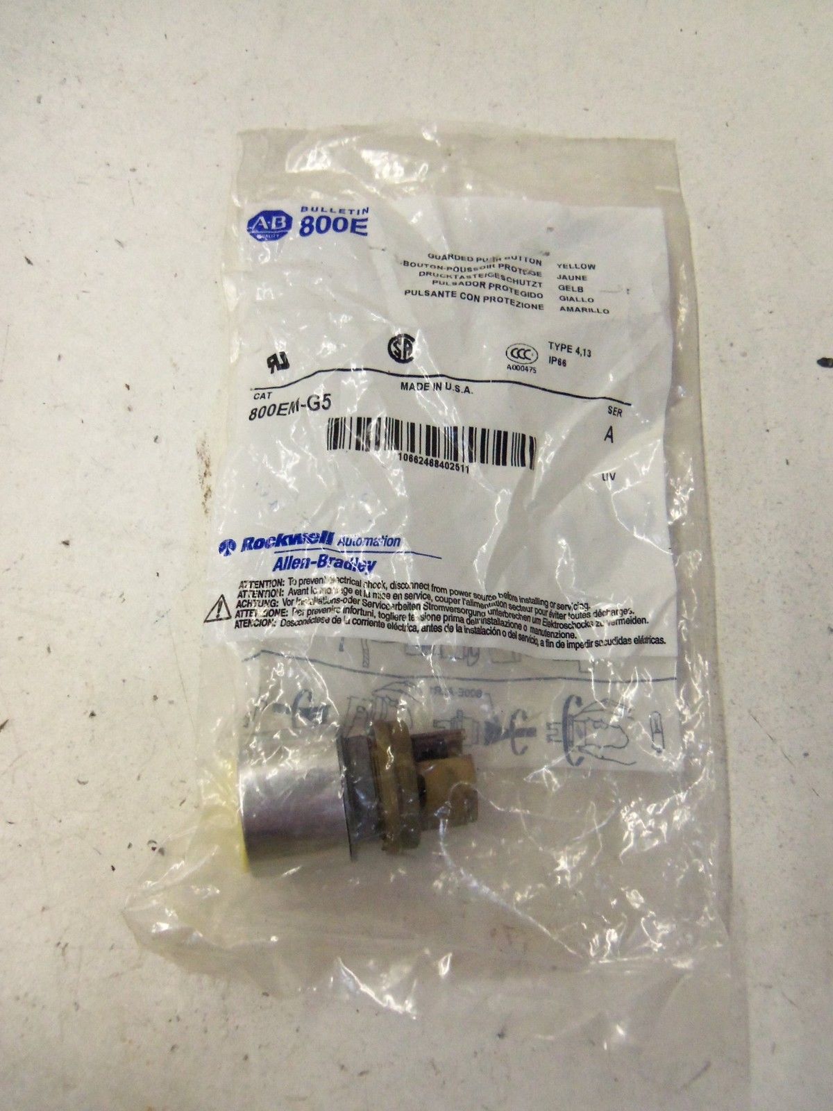 ALLEN BRADLEY 800EM-G5 SERIES A *NEW IN FACTORY BAG*