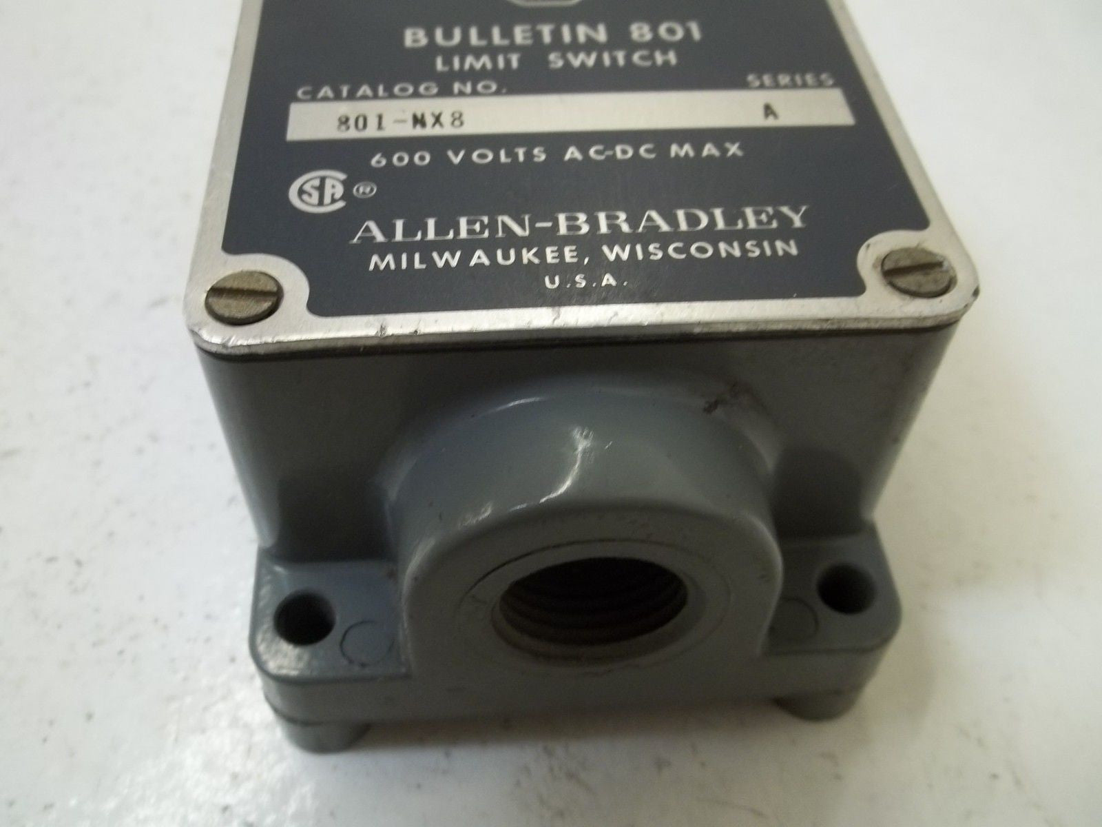 ALLEN BRADLEY 801-NX8 SER.A (AS PICTURED) *USED*