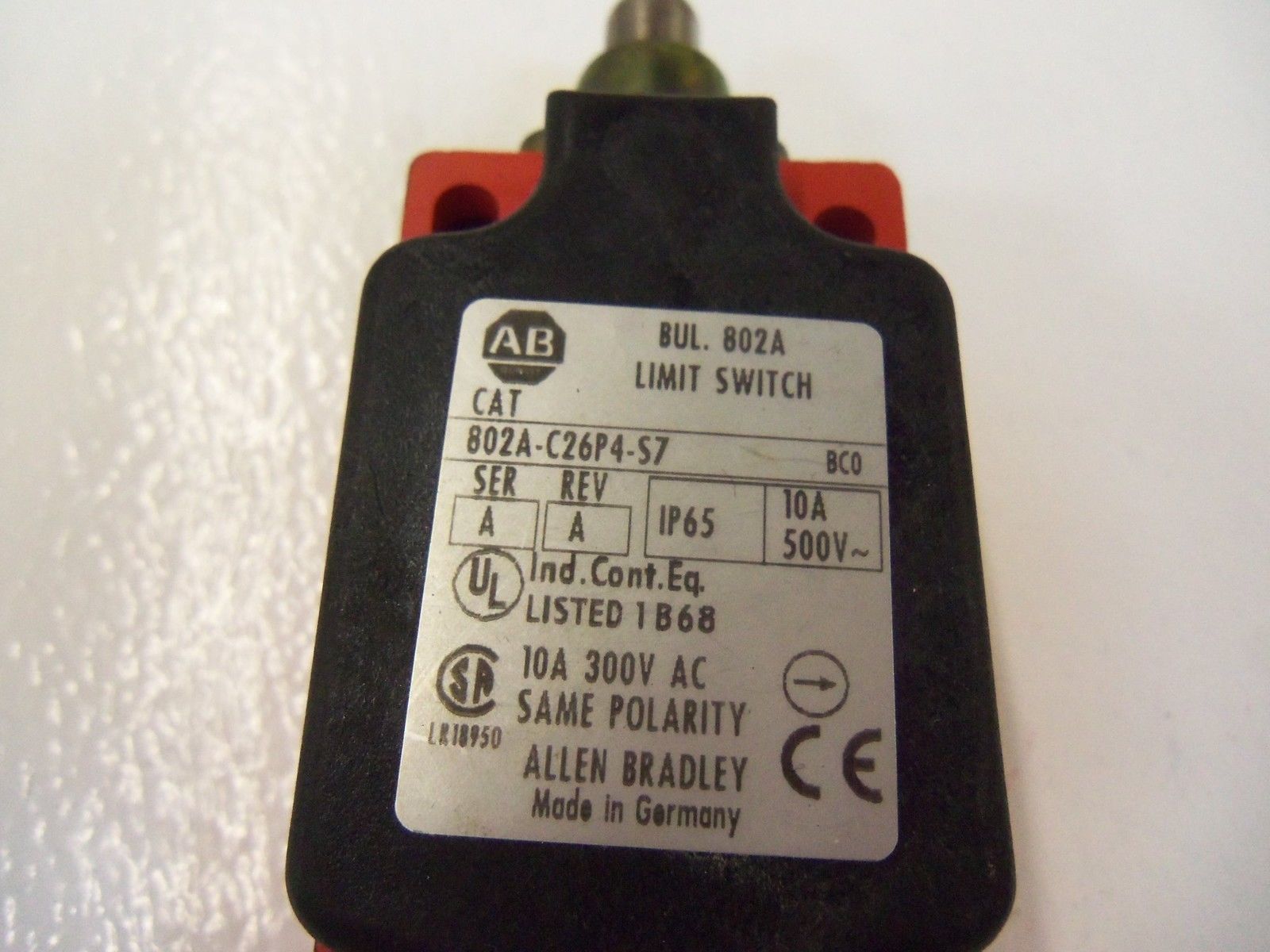 ALLEN BRADLEY 802A-C26P4-S7 SERIES A *USED*
