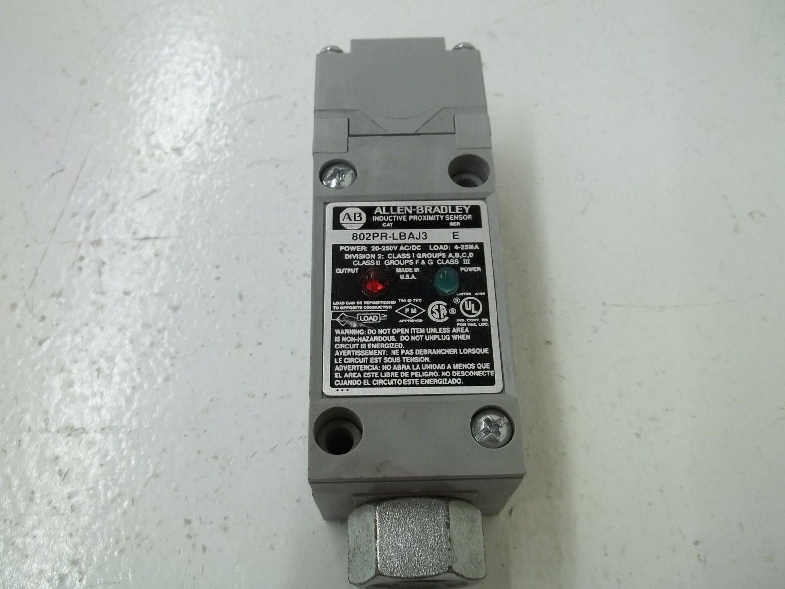 ALLEN BRADLEY 802PR-LBAJ3 SER.E  *USED*