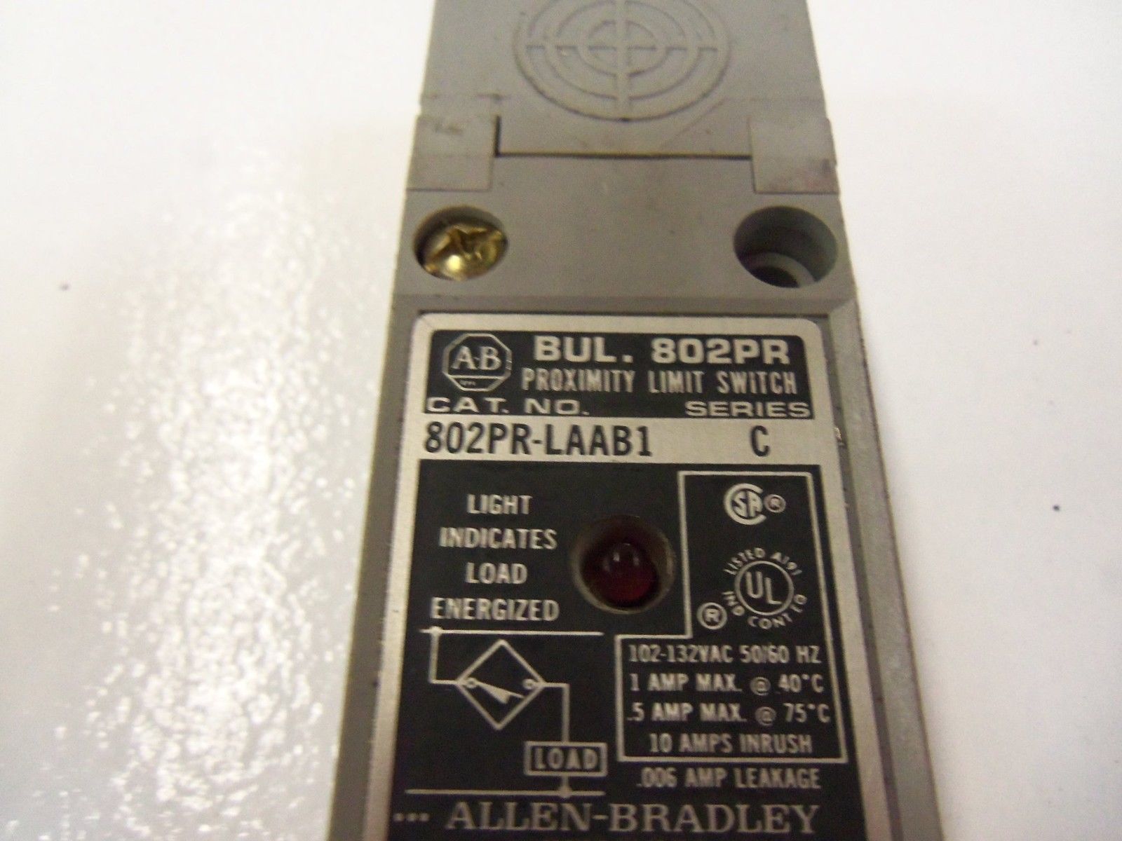 ALLEN BRADLEY 802PR-LAAB1 SERIES C *USED*