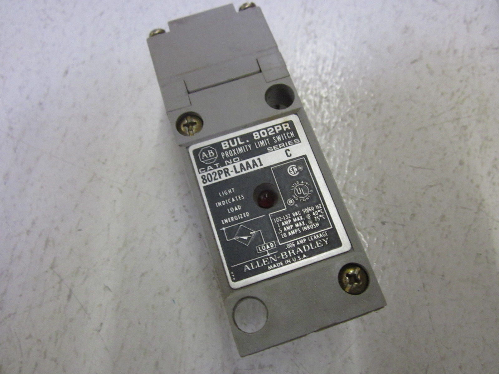 ALLEN BRADLEY 802PR-LAAA1 SER.C *USED*