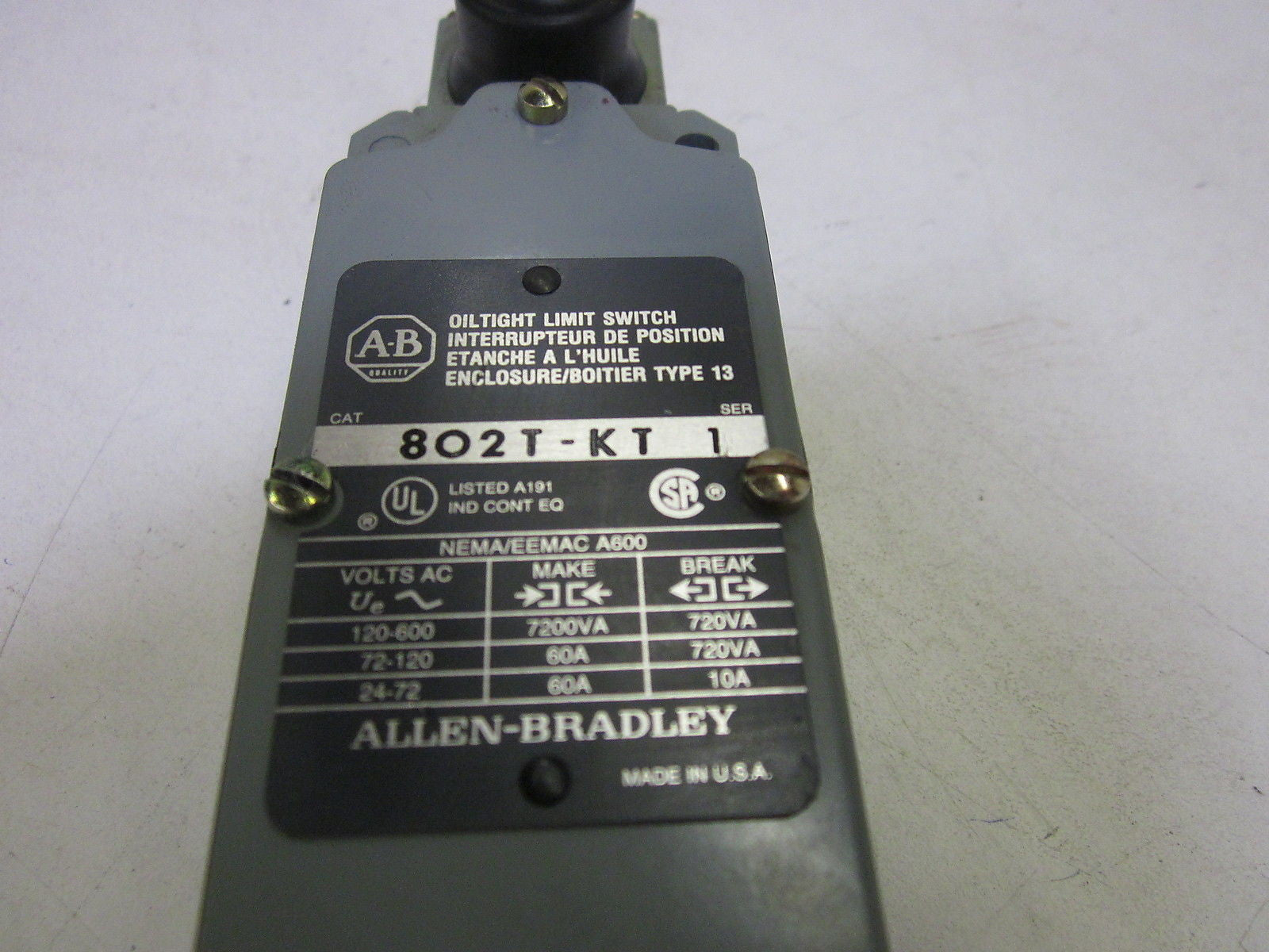 ALLEN BRADLEY 802T-KT SER.1 *NEW NO BOX*