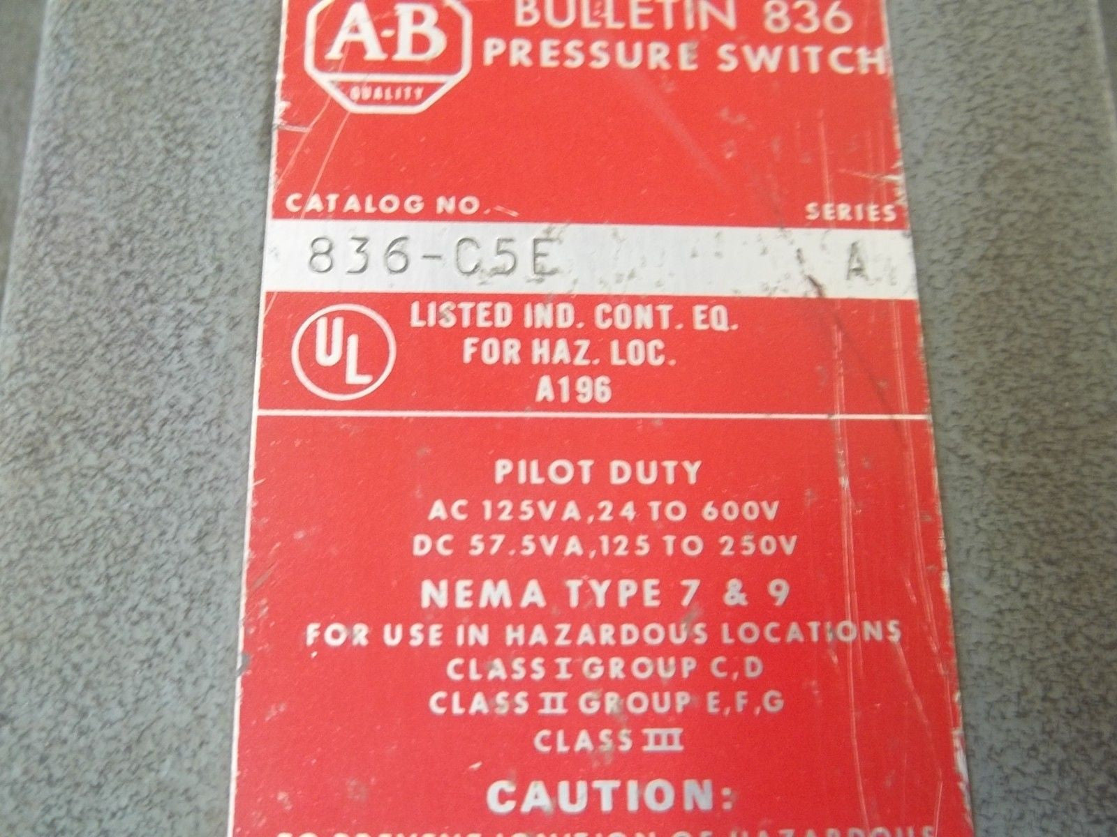 ALLEN BRADLEY 836-C5E SER.A *USED*