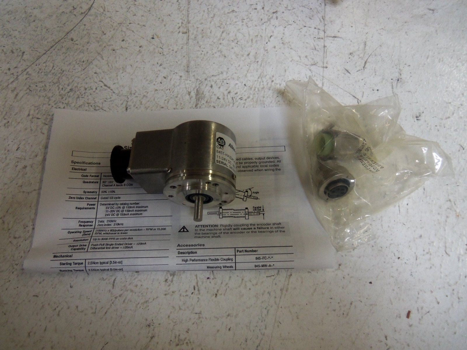 ALLEN BRADLEY 845T-HA32ACK-C SERIES B ENCODER *NEW IN BOX*