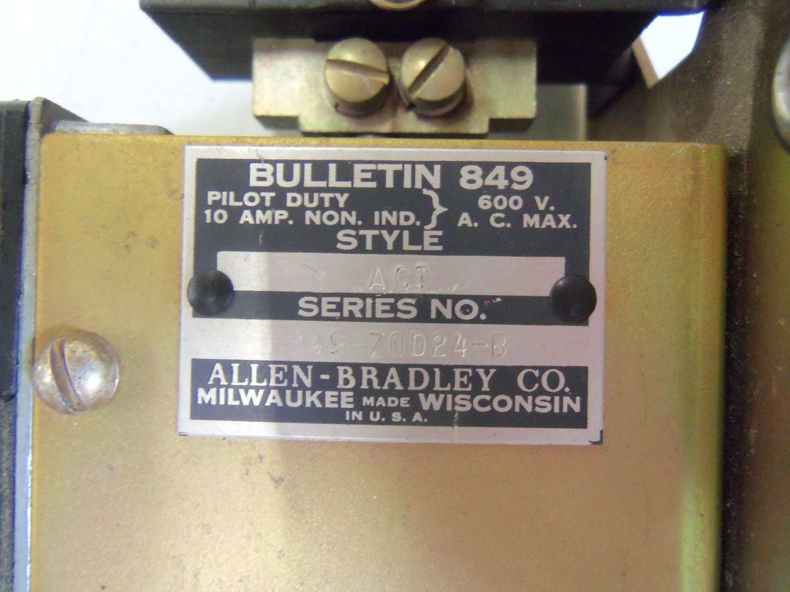 ALLEN BRADLEY 849-ACT *USED*