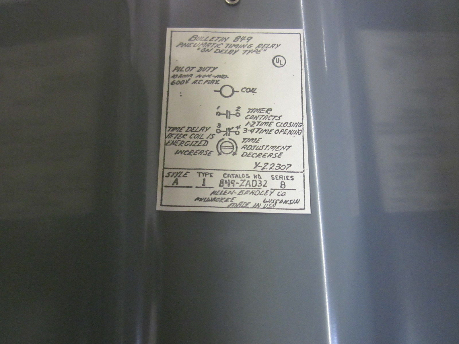 ALLEN BRADLEY 849-ZAD32 SER.B *USED*