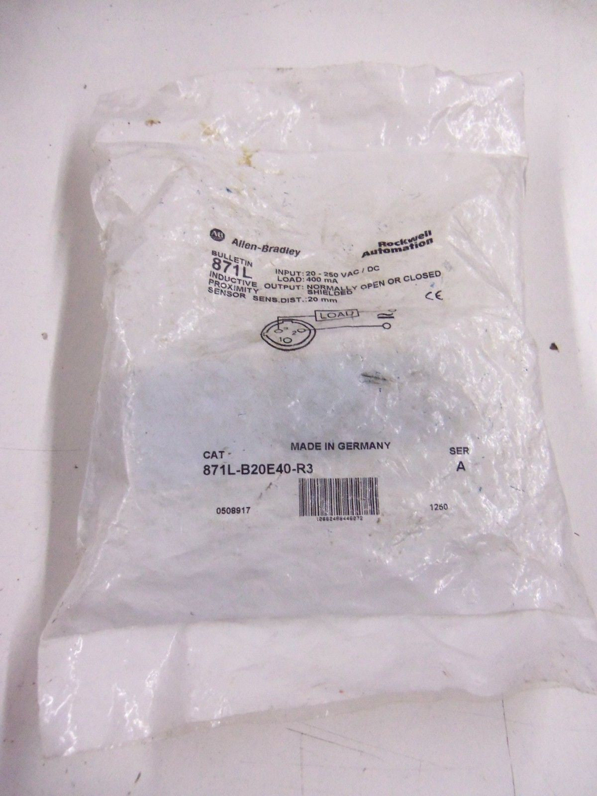 ALLEN BRADLEY 871L-B20E40-R3 SERIES A *NEW IN FACTORY BAG*