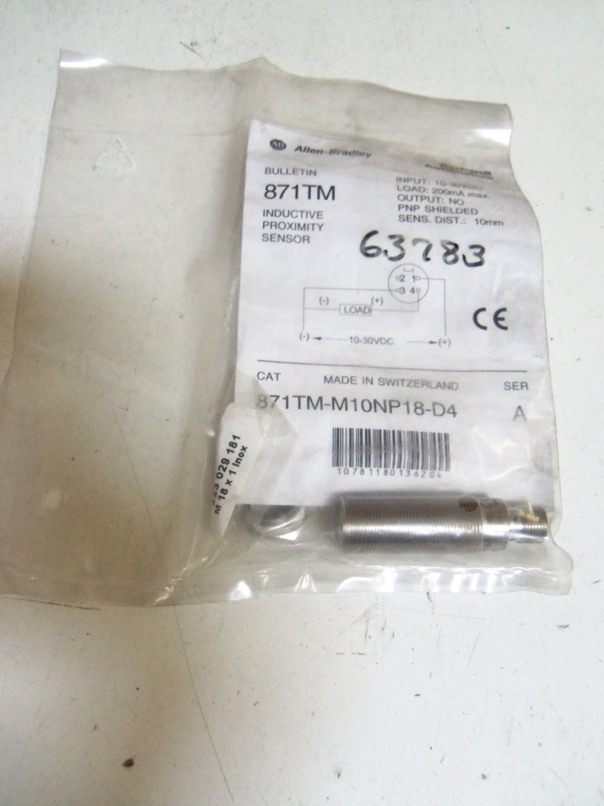 ALLEN BRADLEY 871TM-M10NP18-D4 SERIES A *NEW IN BAG*
