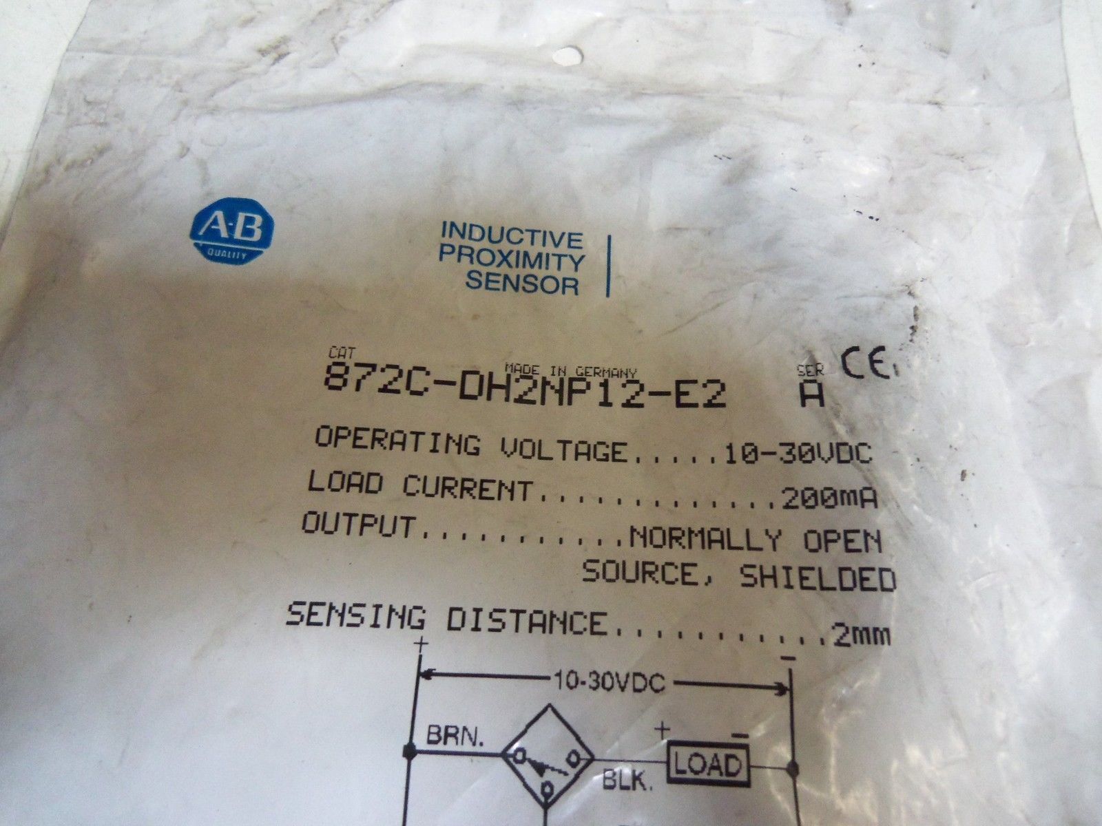 ALLEN BRADLEY 872C-DH2NP12-E2 SERIES A *NEW IN FACTORY BAG*