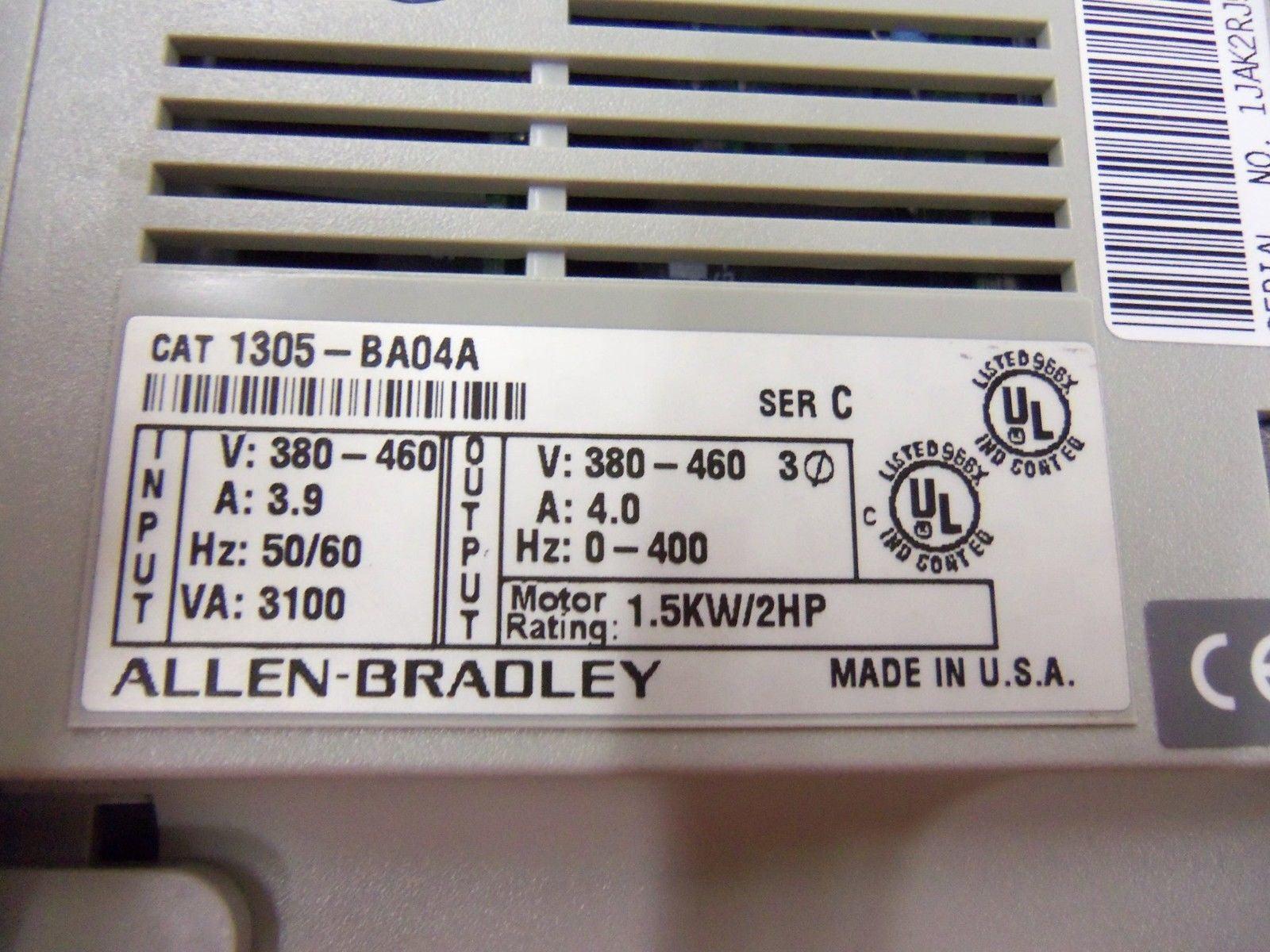 ALLEN BRADLEY 1305-BA04A SER. C AC DRIVE *NEW IN BOX*