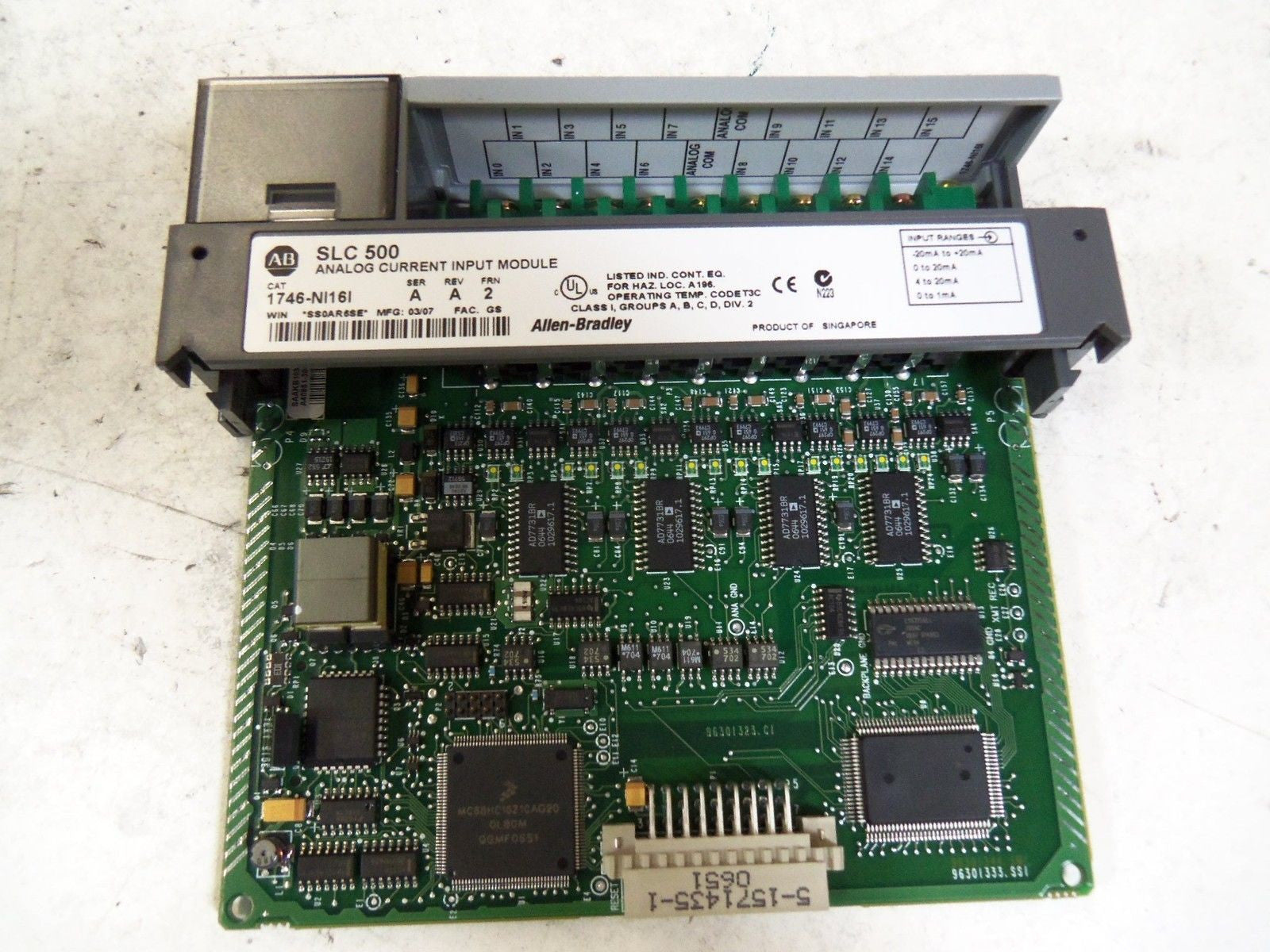 ALLEN BRADLEY ANALOG CURRENT INPUT MODULE 1746-NI61 SERIES A *NEW IN BOX*