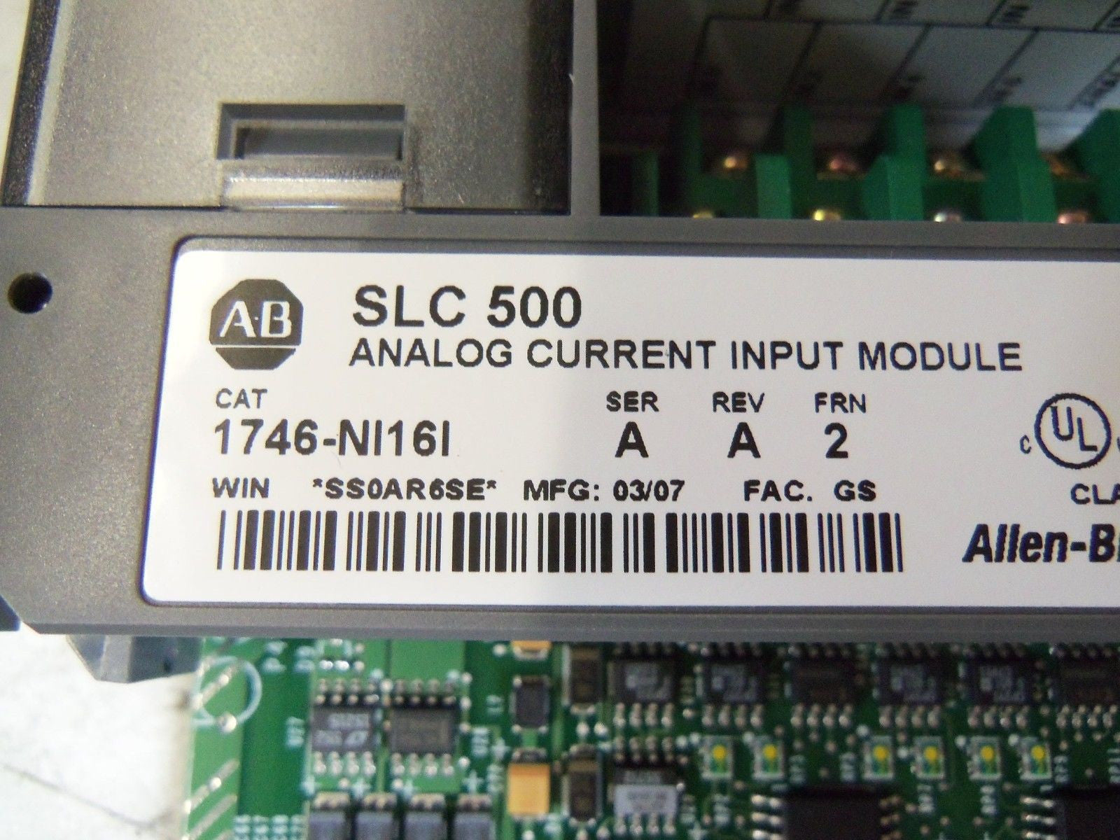 ALLEN BRADLEY ANALOG CURRENT INPUT MODULE 1746-NI61 SERIES A *NEW IN BOX*