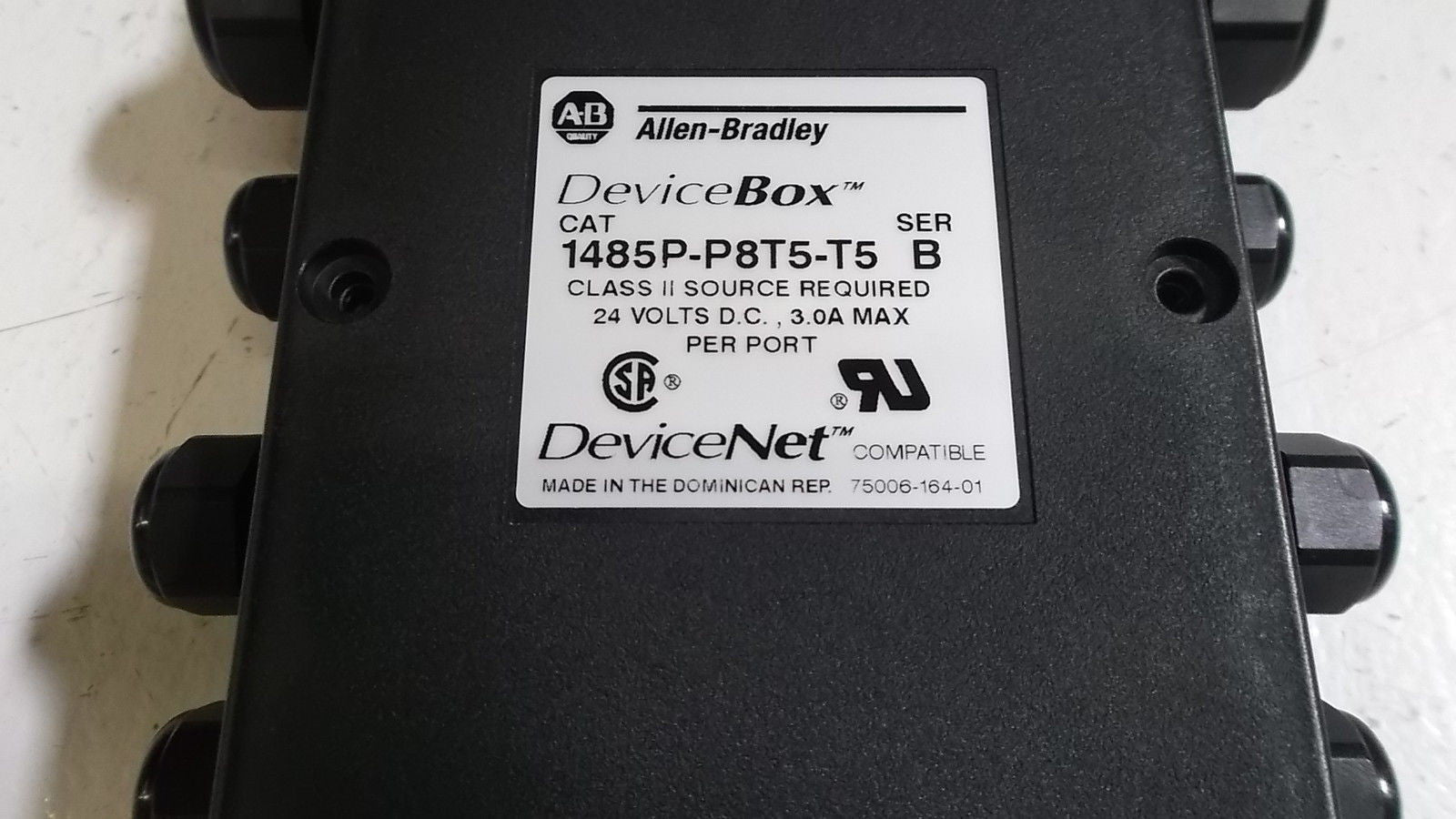 ALLEN BRADLEY DEVICENET 1485P-P8T5-T5 SER. B DEVICE BOX *NEW IN BOX*