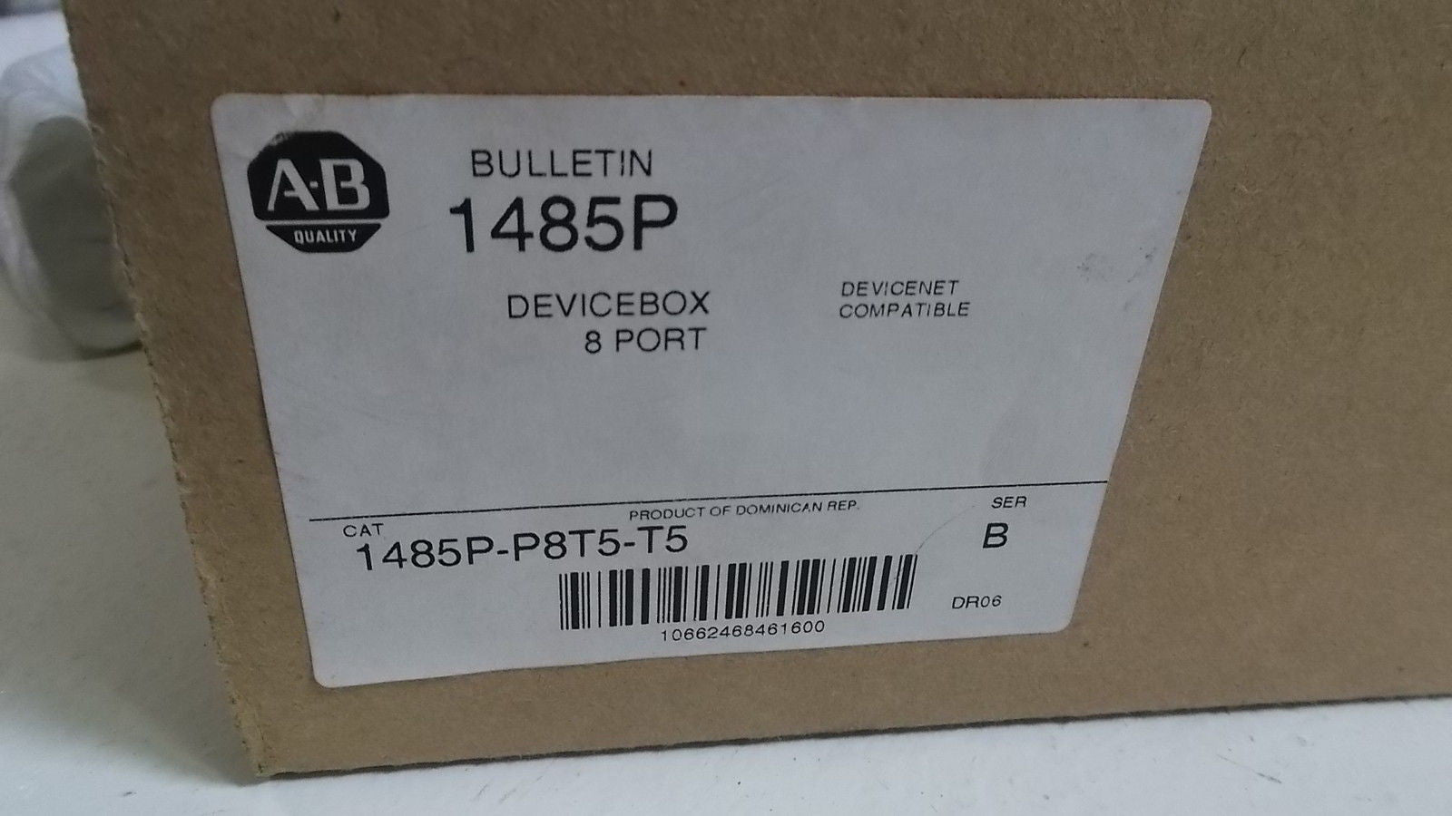 ALLEN BRADLEY DEVICENET 1485P-P8T5-T5 SER. B DEVICE BOX *NEW IN BOX*