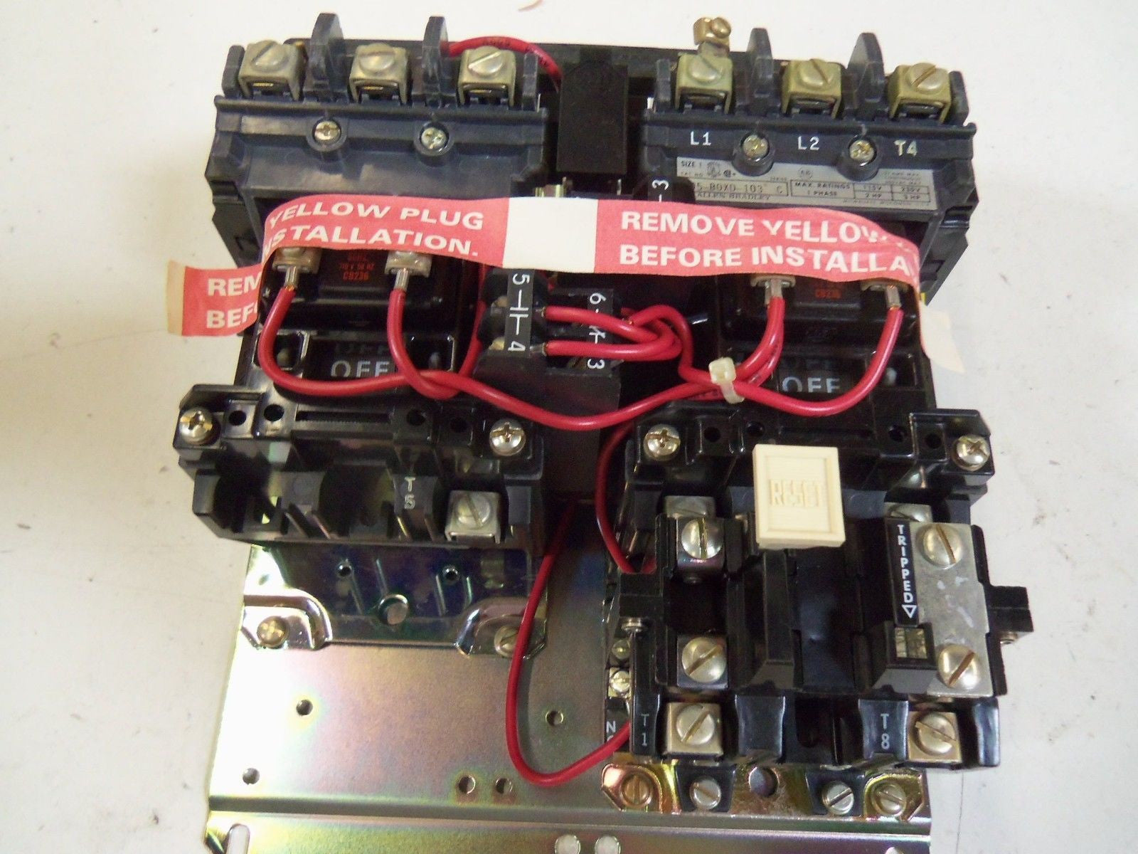 ALLEN BRADLEY NEMA SIZE 1 505-BOXD-103 SER. C REVERSING STARTER *NEW IN BOX*