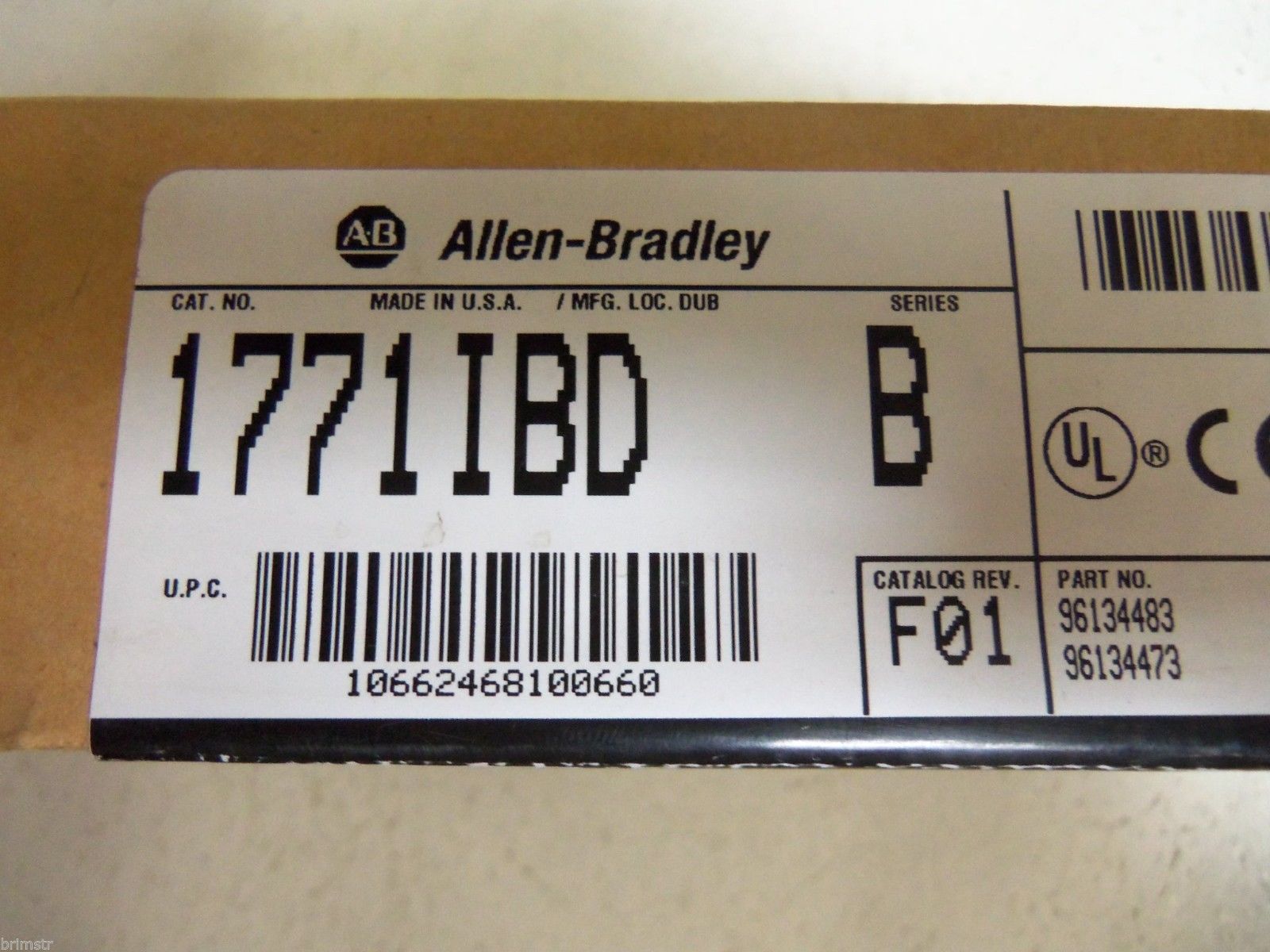 ALLEN BRADLEY 1771-IBD SER. B DATE: 1999 *FACTORY SEALED*